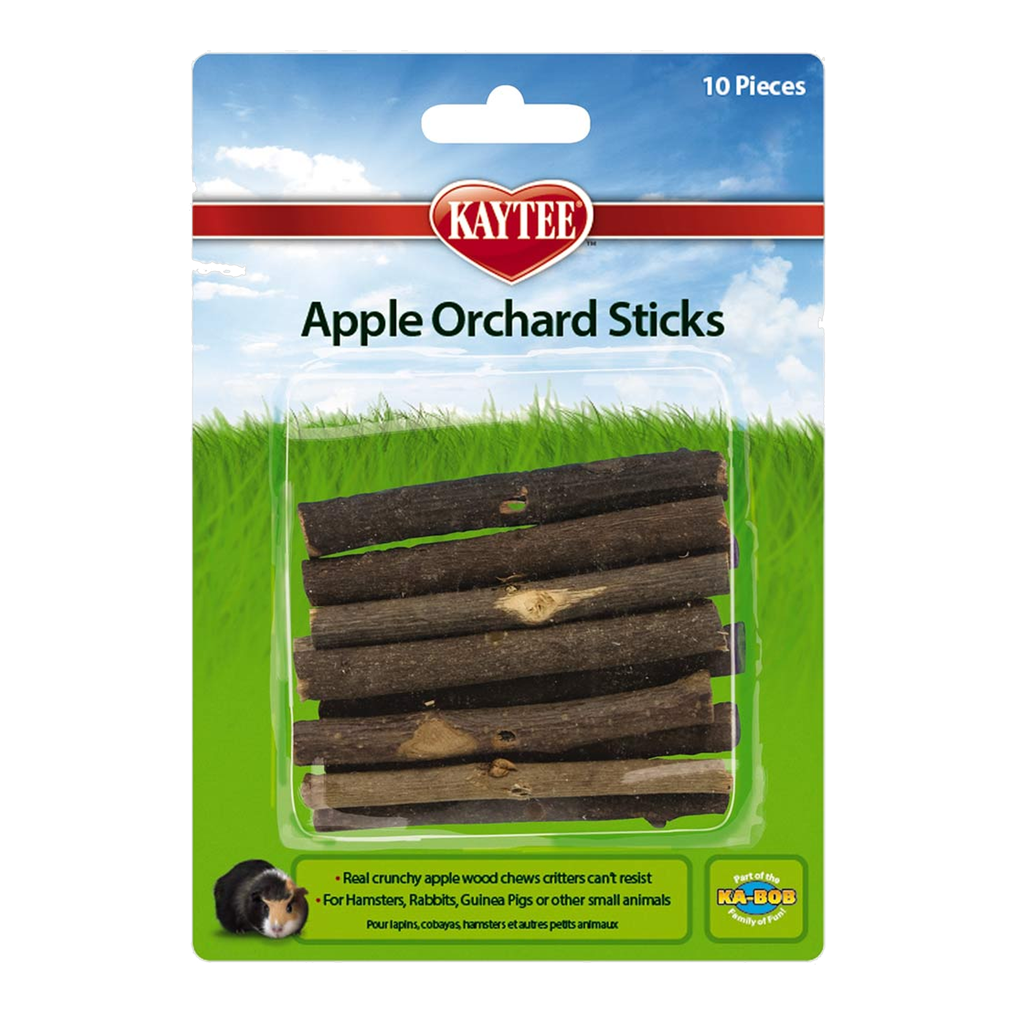 Kaytee Apple Orchard Sticks, 10 Pieces package front #10 Pieces