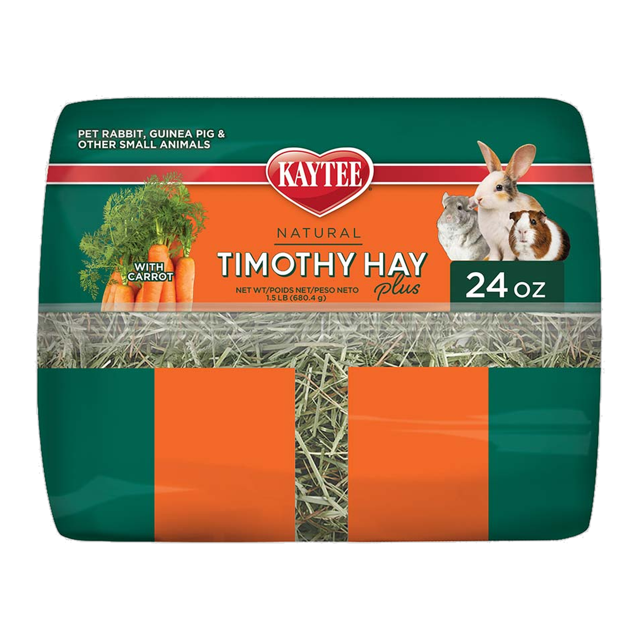 Kaytee Timothy Hay Plus Carrots, 24 Ounce package end