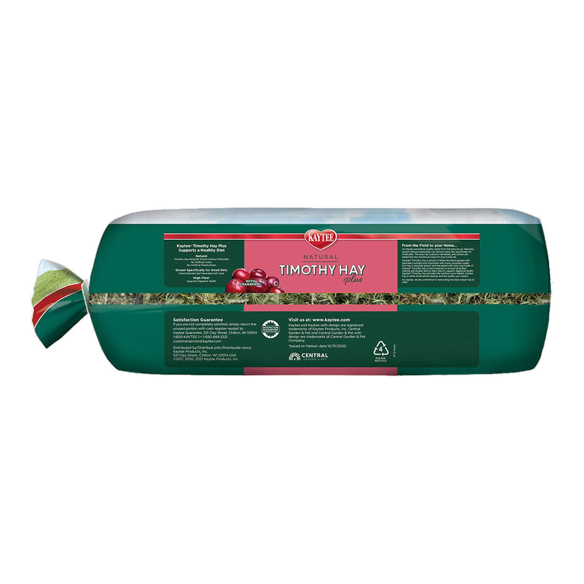 Kaytee Timothy Hay Plus Cranberries, 24 Ounce package back