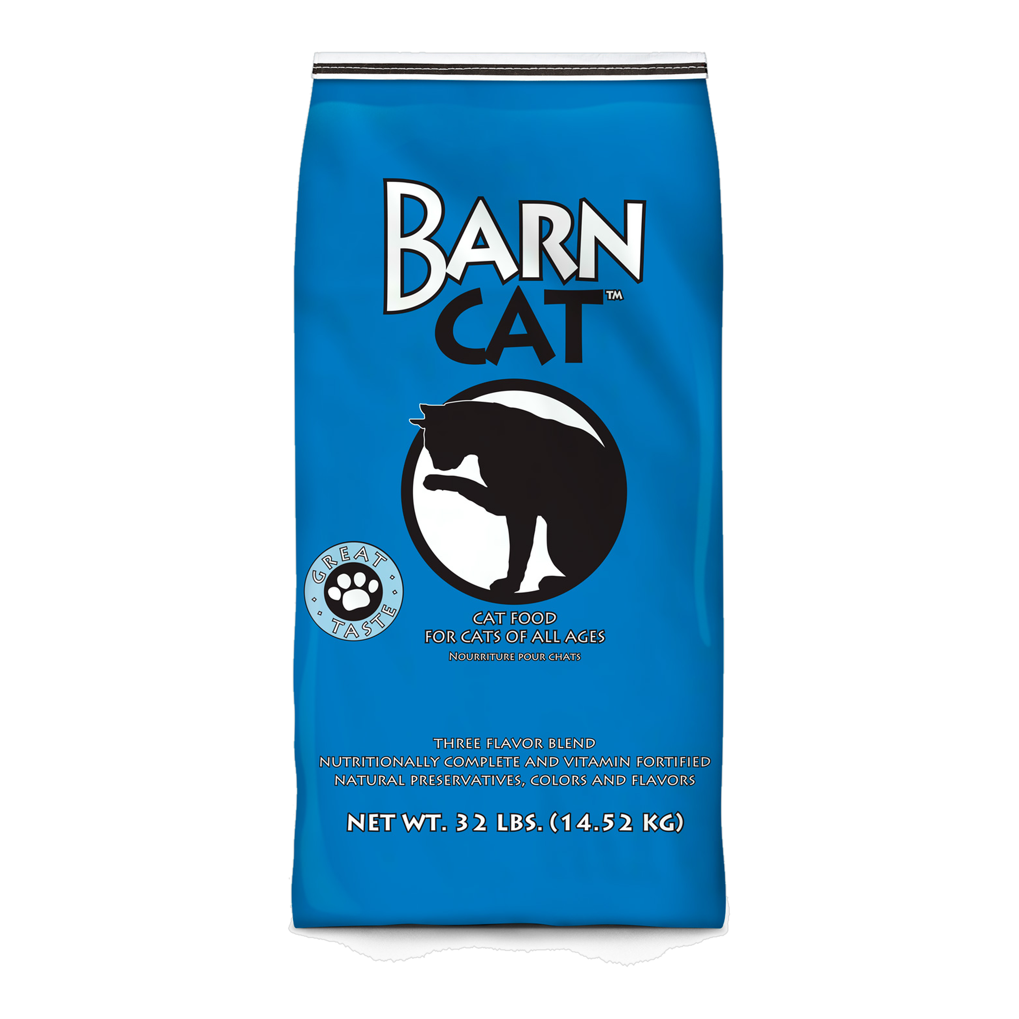 Kent Barn Cat all life stages poultry, pork and fish recipe dry cat food 32 lb bag