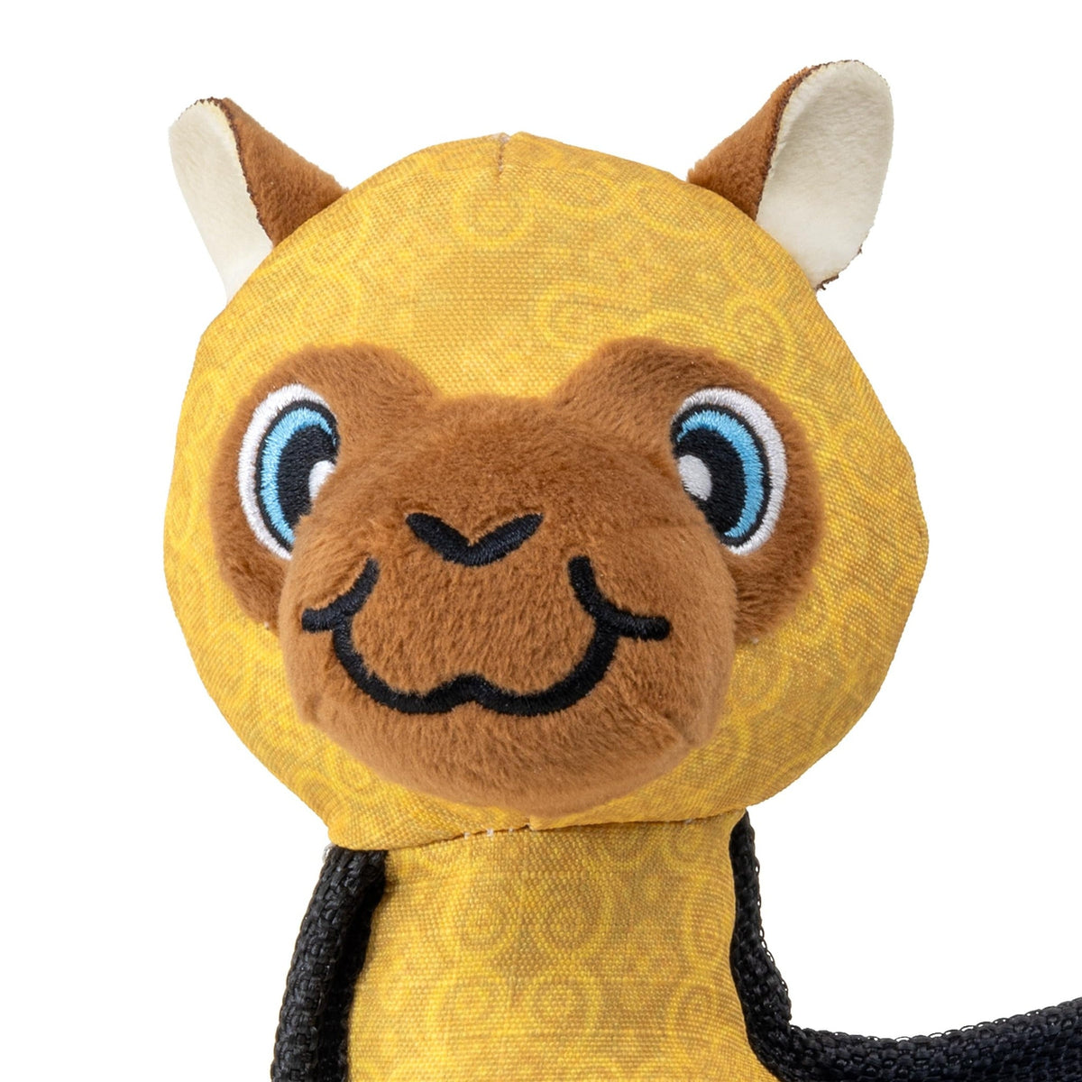 Close-up of the KONG Ballistic Llama embroidered face