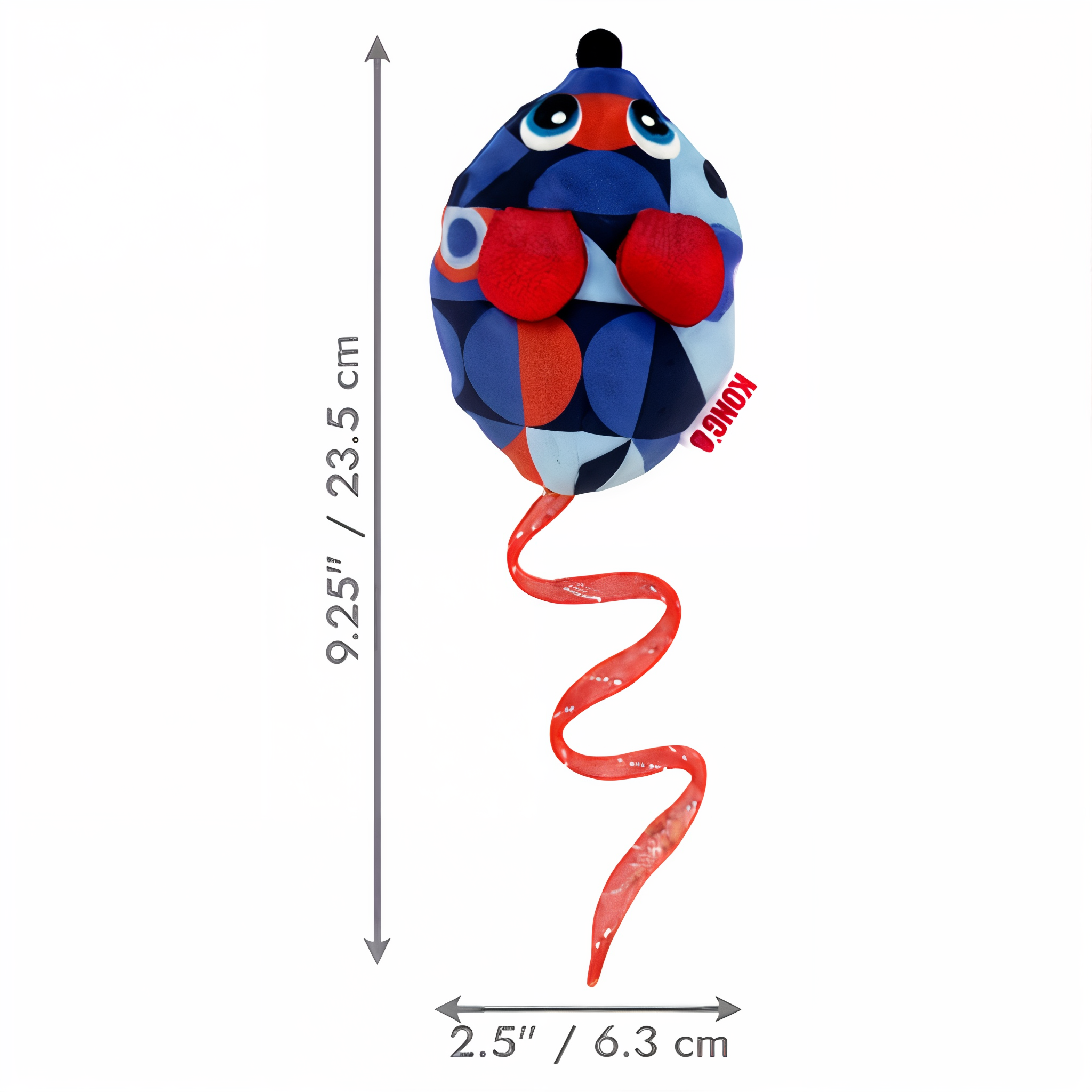 Flicker Mouse dimensions 2.5 by 2 by 9.25 inches