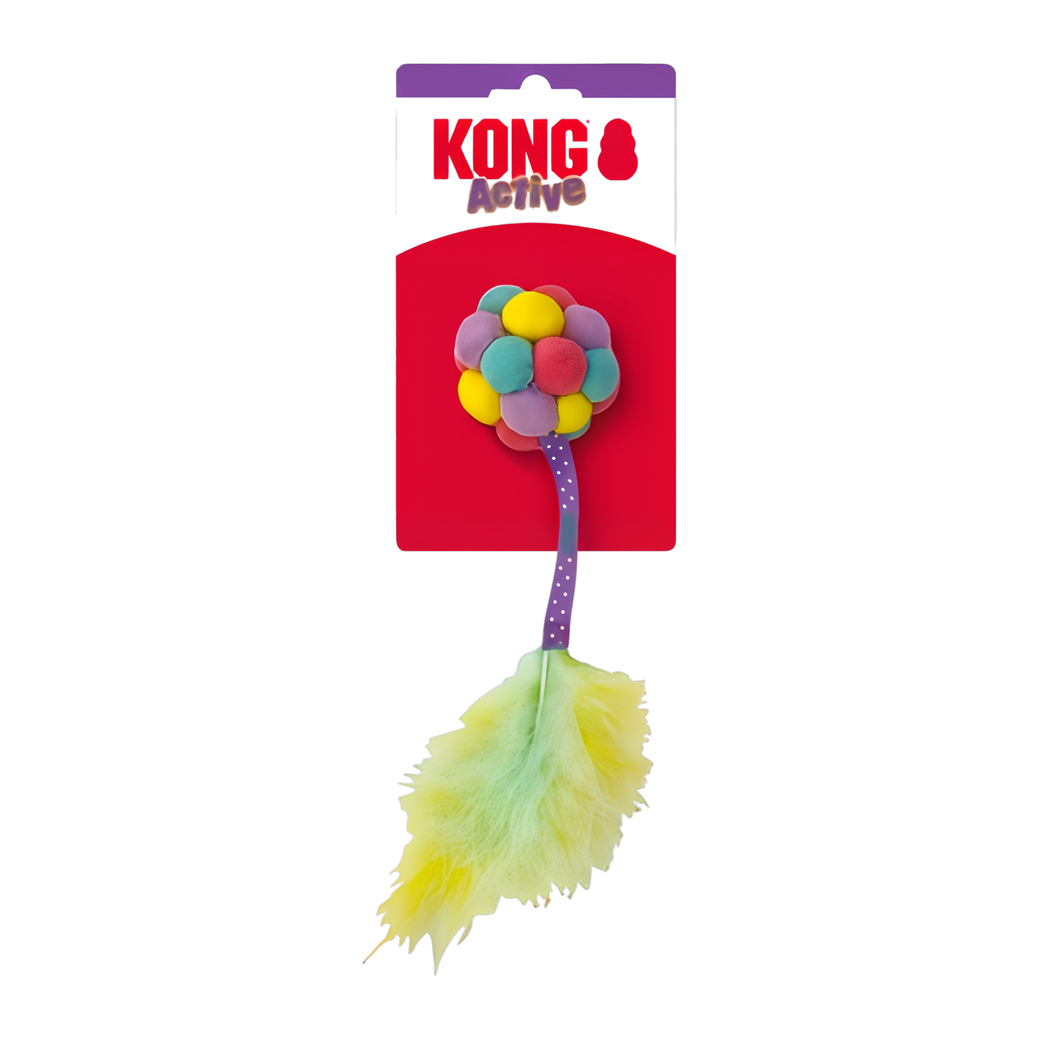 KONG Cat Active Bubble Ball alternate colorway on packaging card