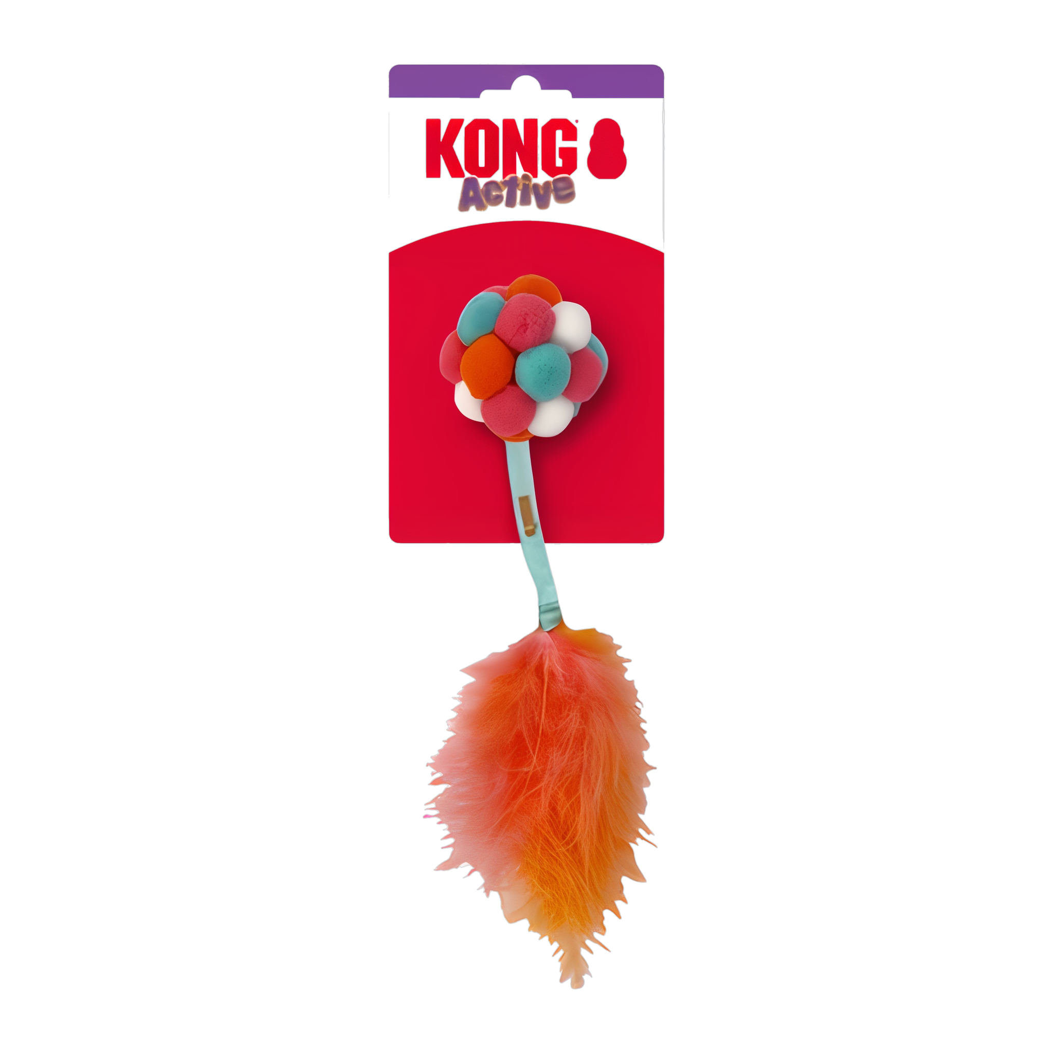 KONG Cat Active Bubble Ball on retail packaging card