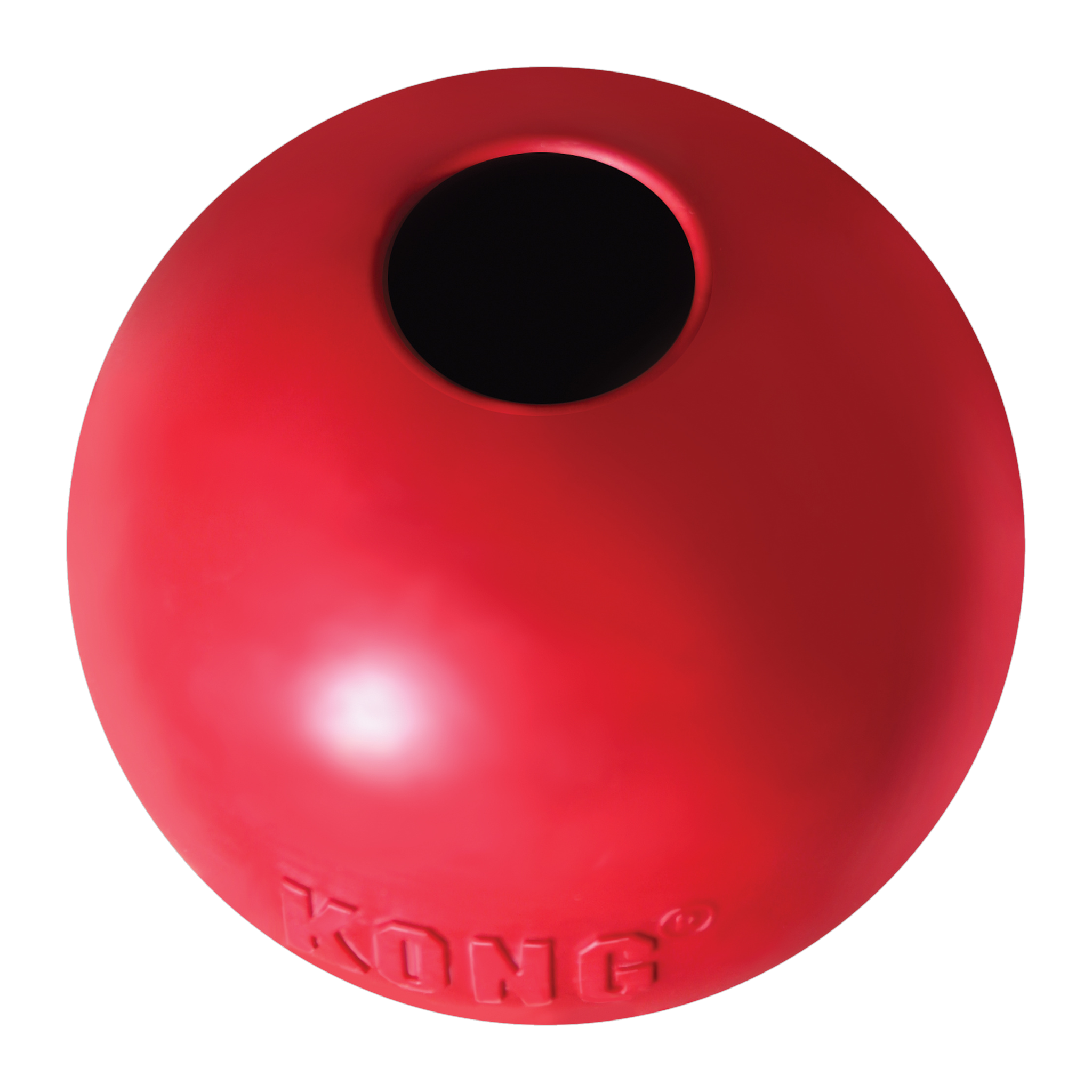 KONG Classic Ball red rubber dog toy, medium/large size