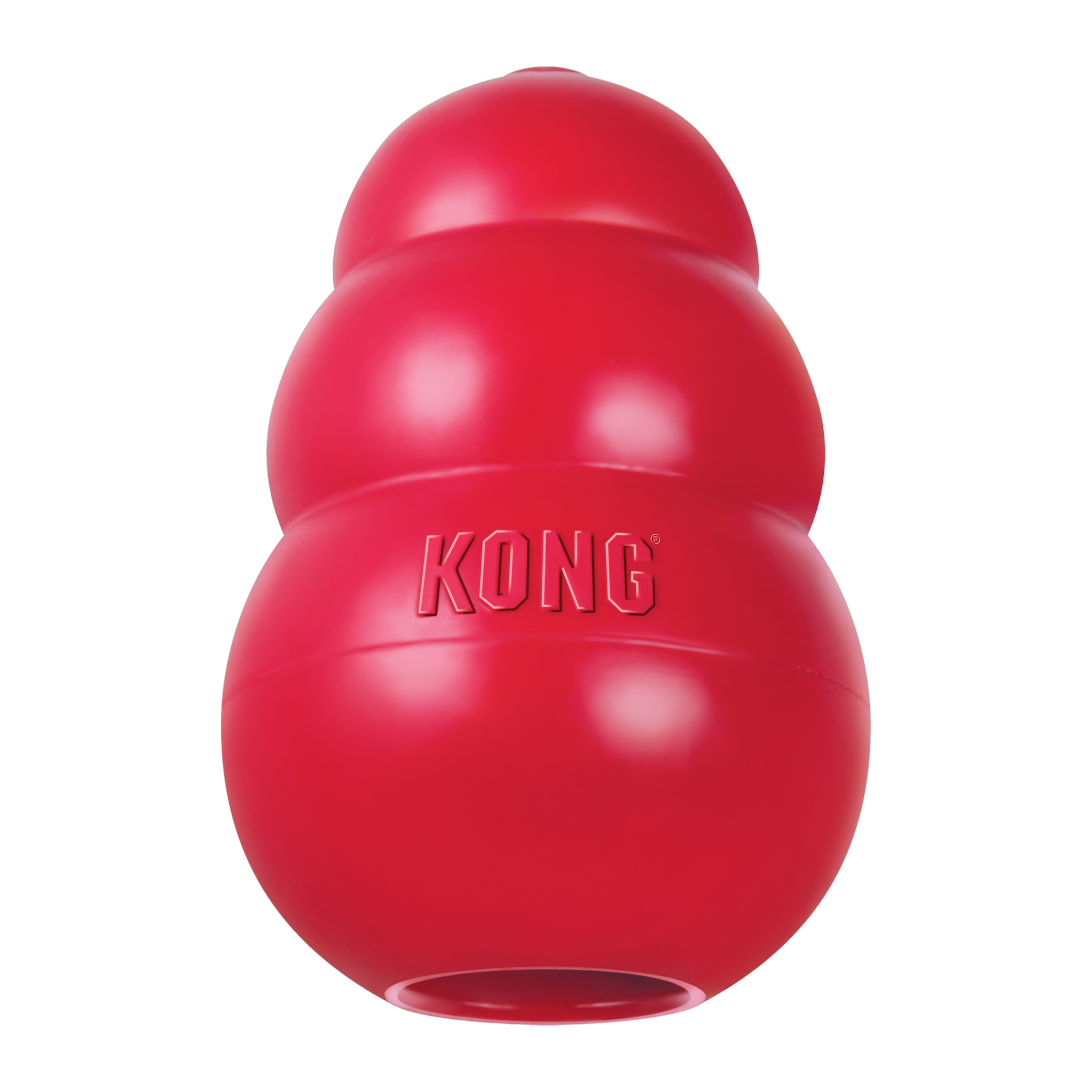 KONG Classic red rubber dog toy