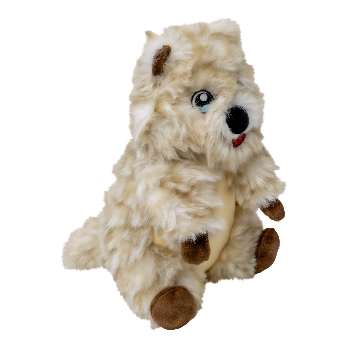 KONG Comfort Wuzzeez Quokka plush dog toy, side view