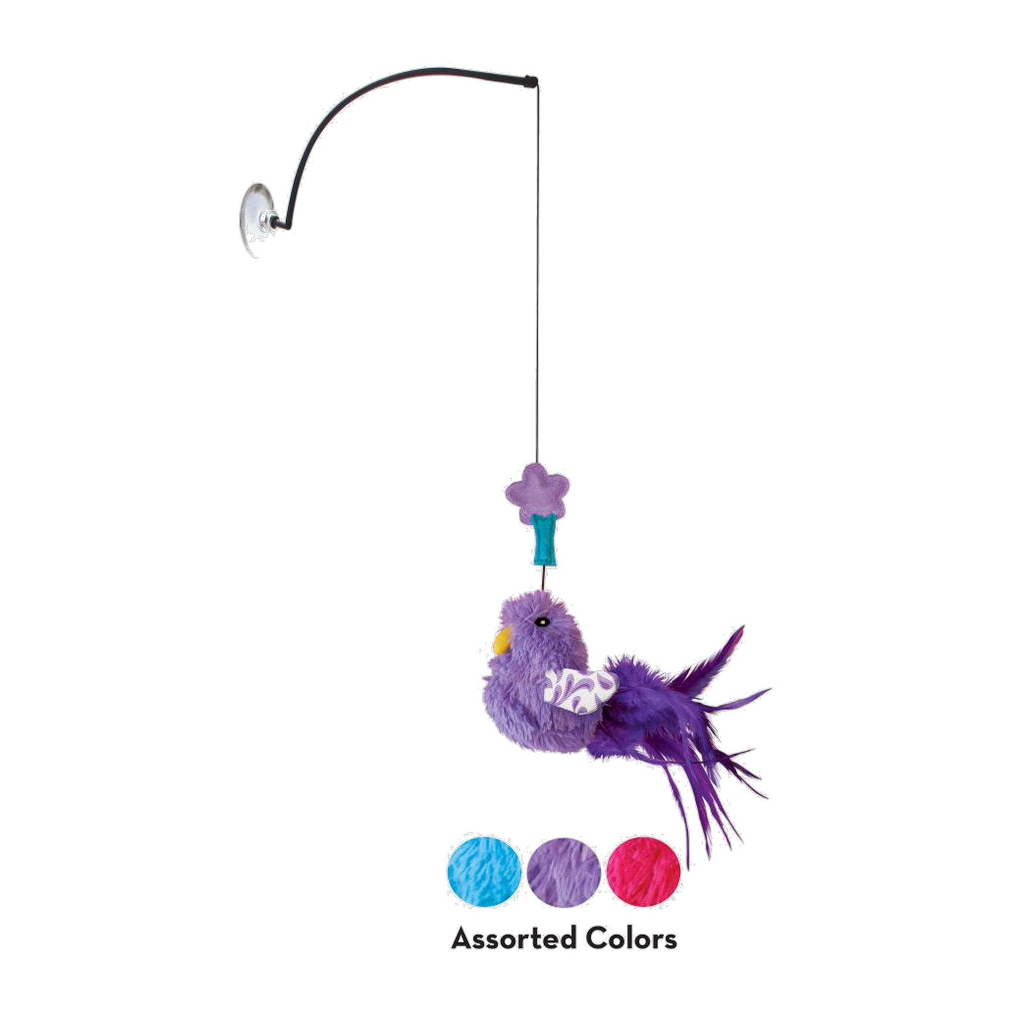 KONG Connects Window Teaser assorted colors blue purple and pink