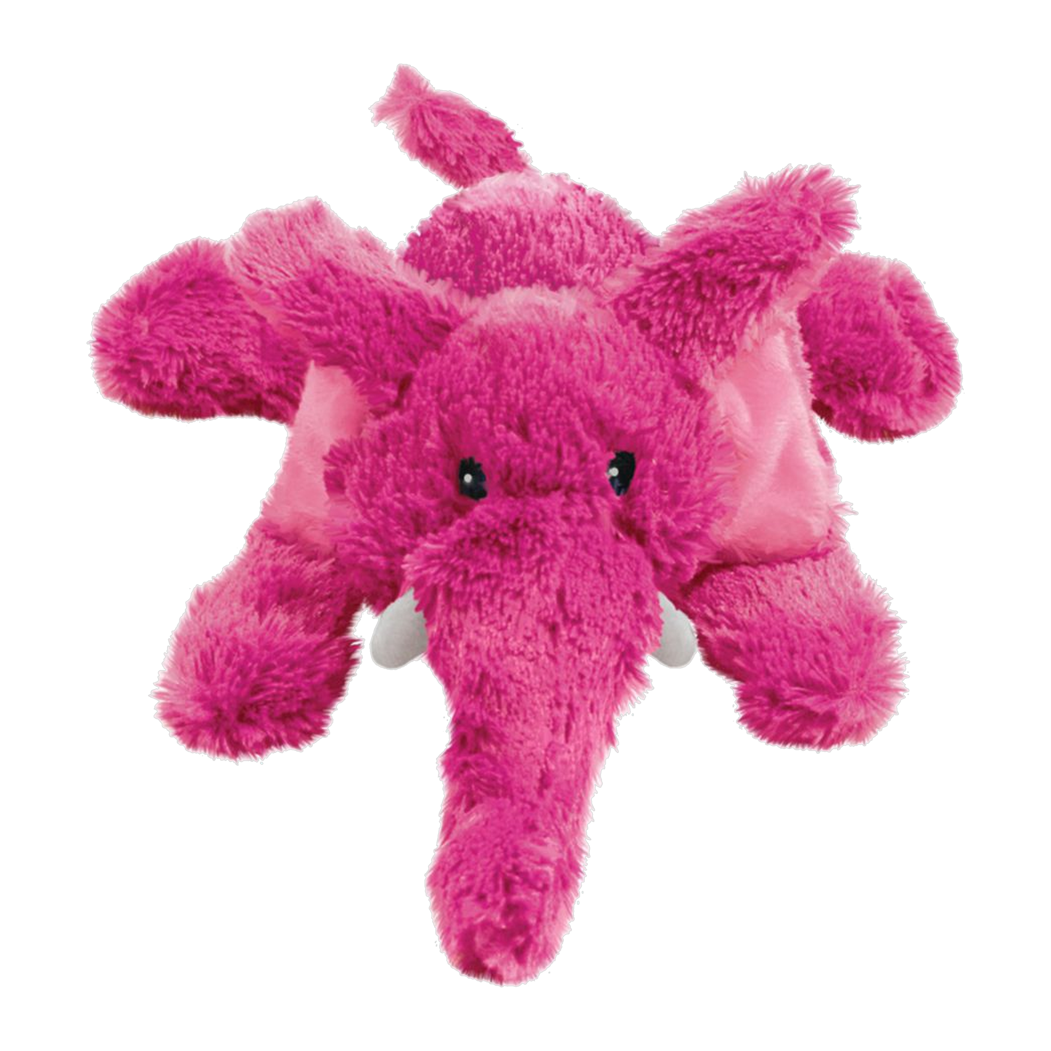 KONG Cozie Elmer Elephant Dog Toy pink plush with squeaker #MEDIUM