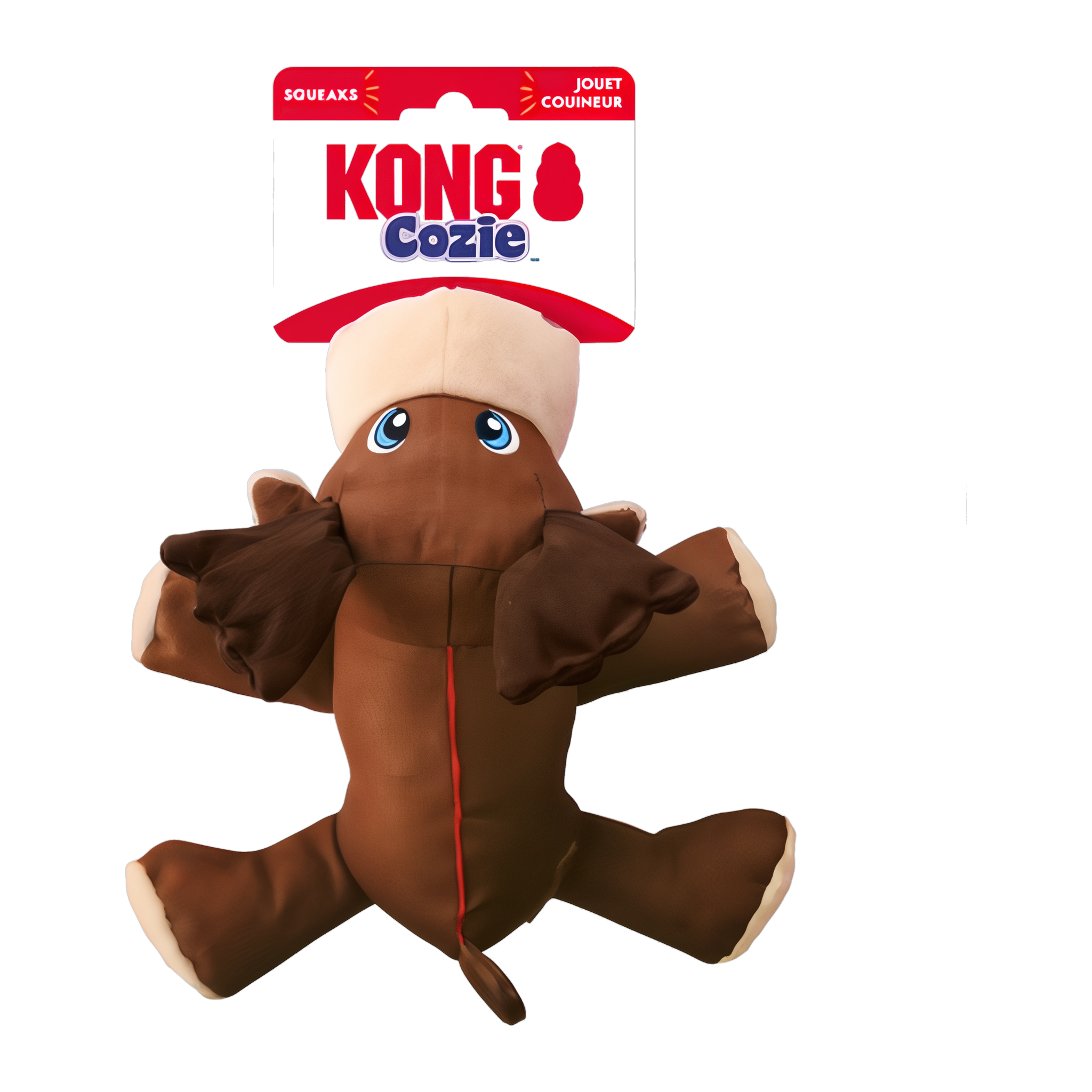 KONG Cozie Ultra Max Moose dog toy in retail packaging