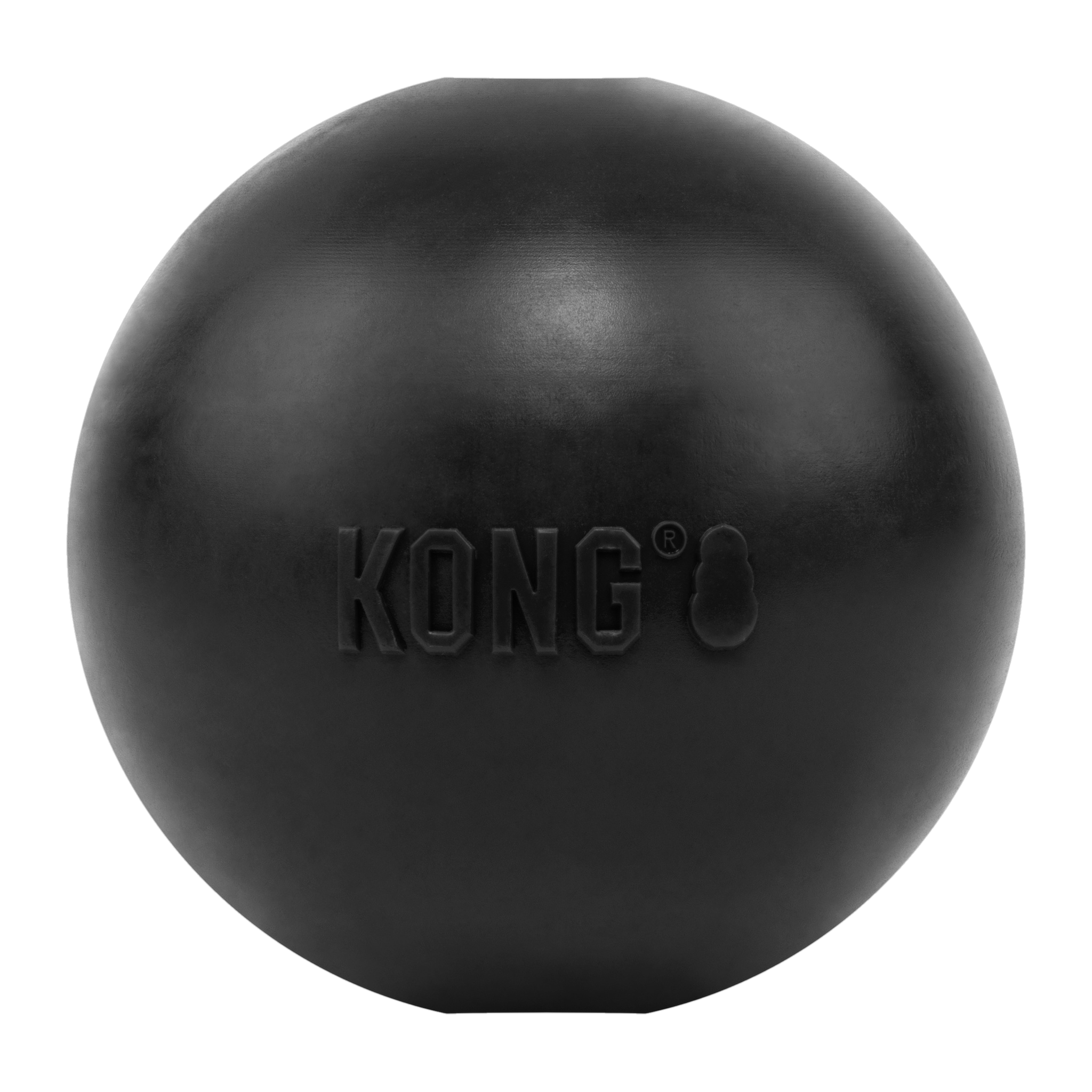 KONG Extreme Ball black rubber dog ball #MEDIUM