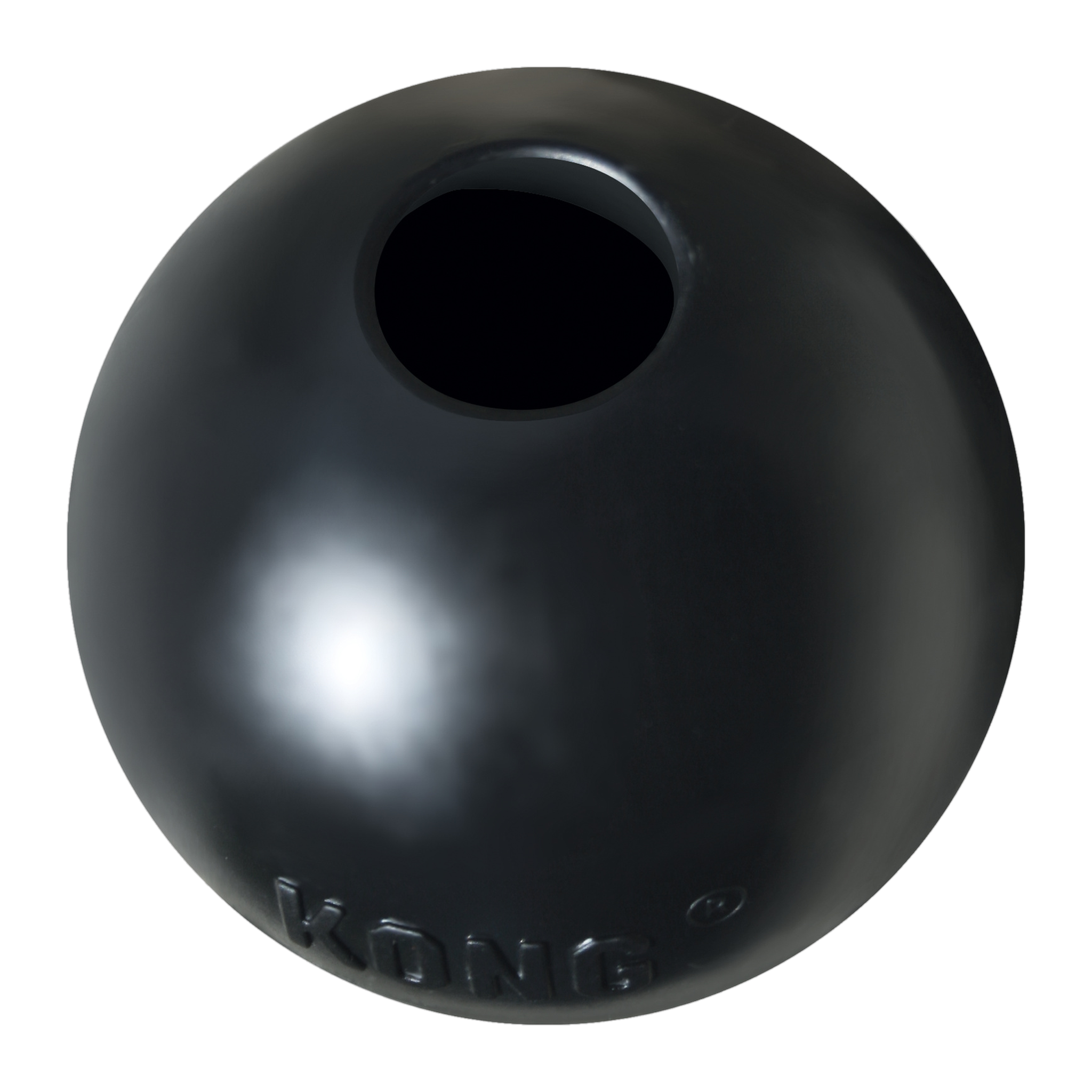KONG Extreme Ball showing treat hole