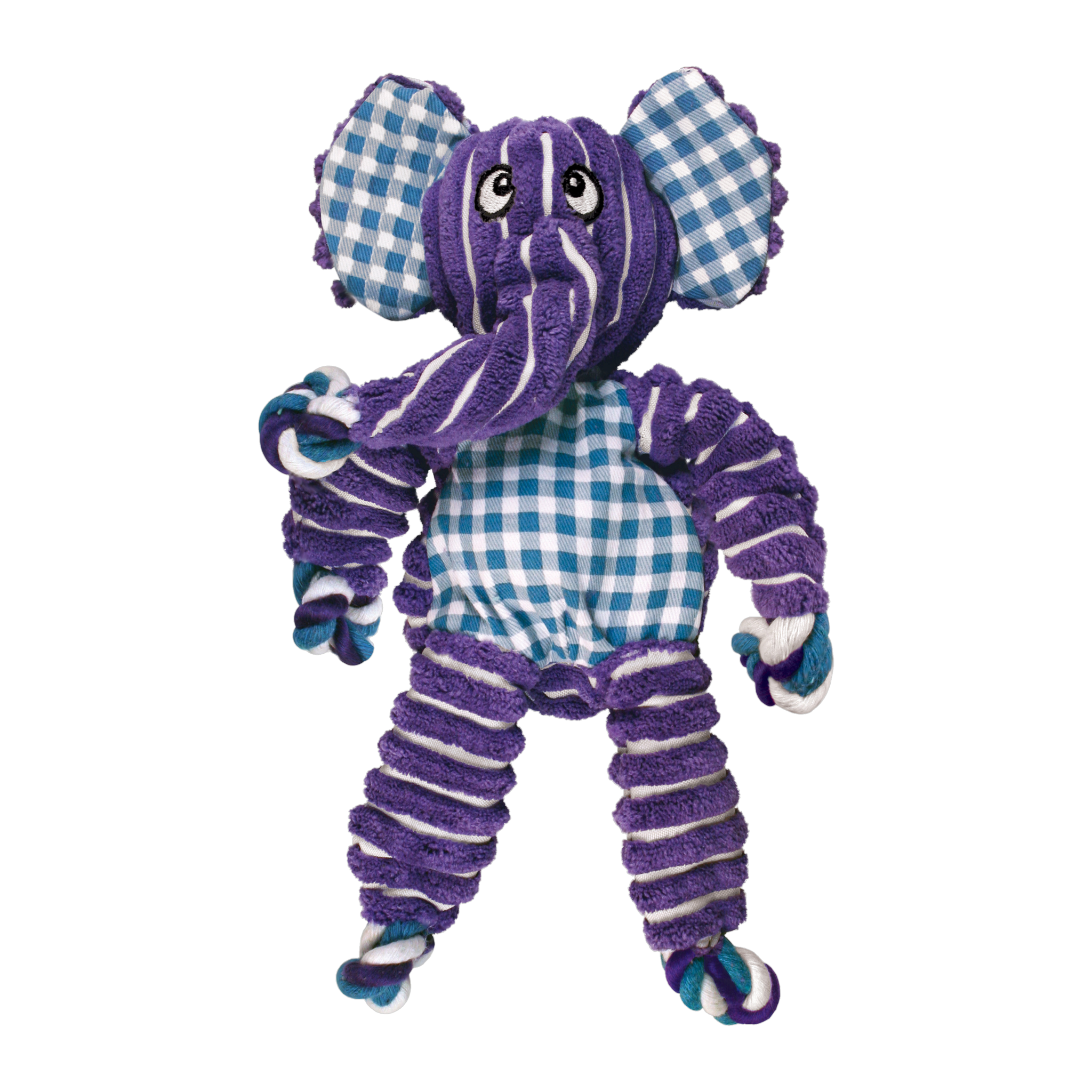 KONG Floppy Knots Elephant plush dog toy front