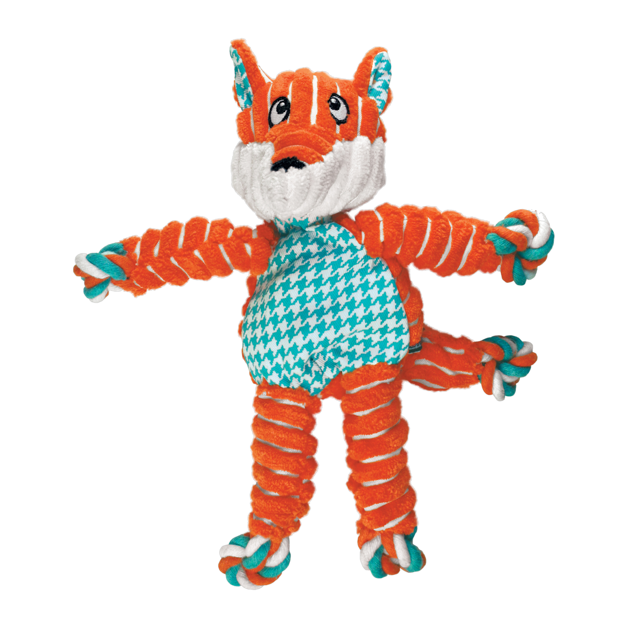 KONG Floppy Knots Fox Dog Toy, small/medium size #SMALL