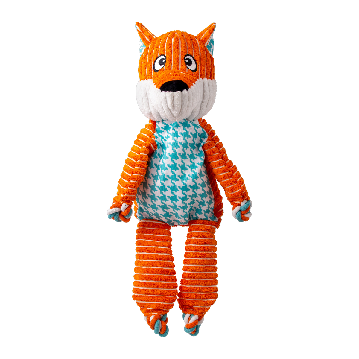 KONG Floppy Knots Fox Dog Toy, extra-large size