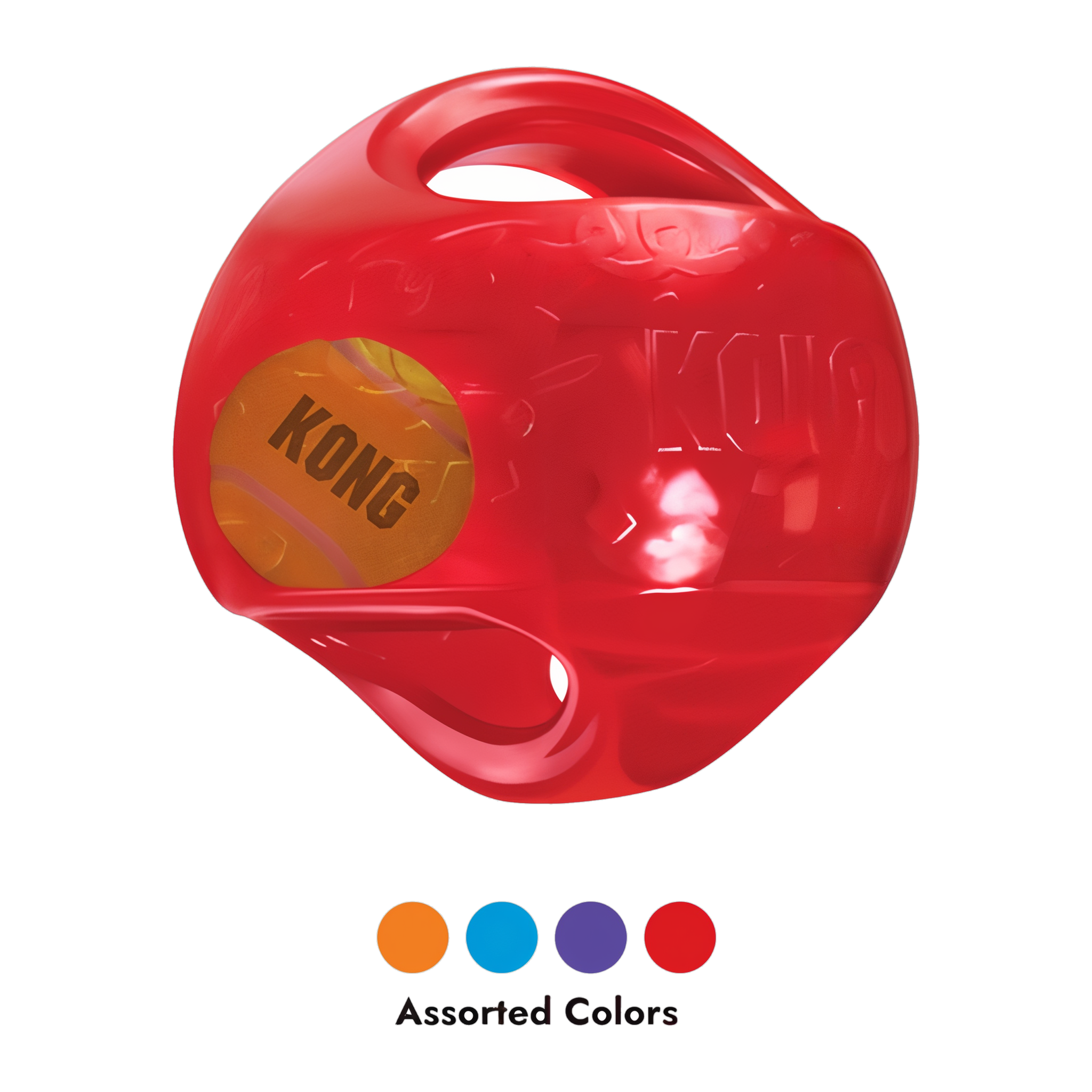 KONG Jumbler Ball comes in assorted colors