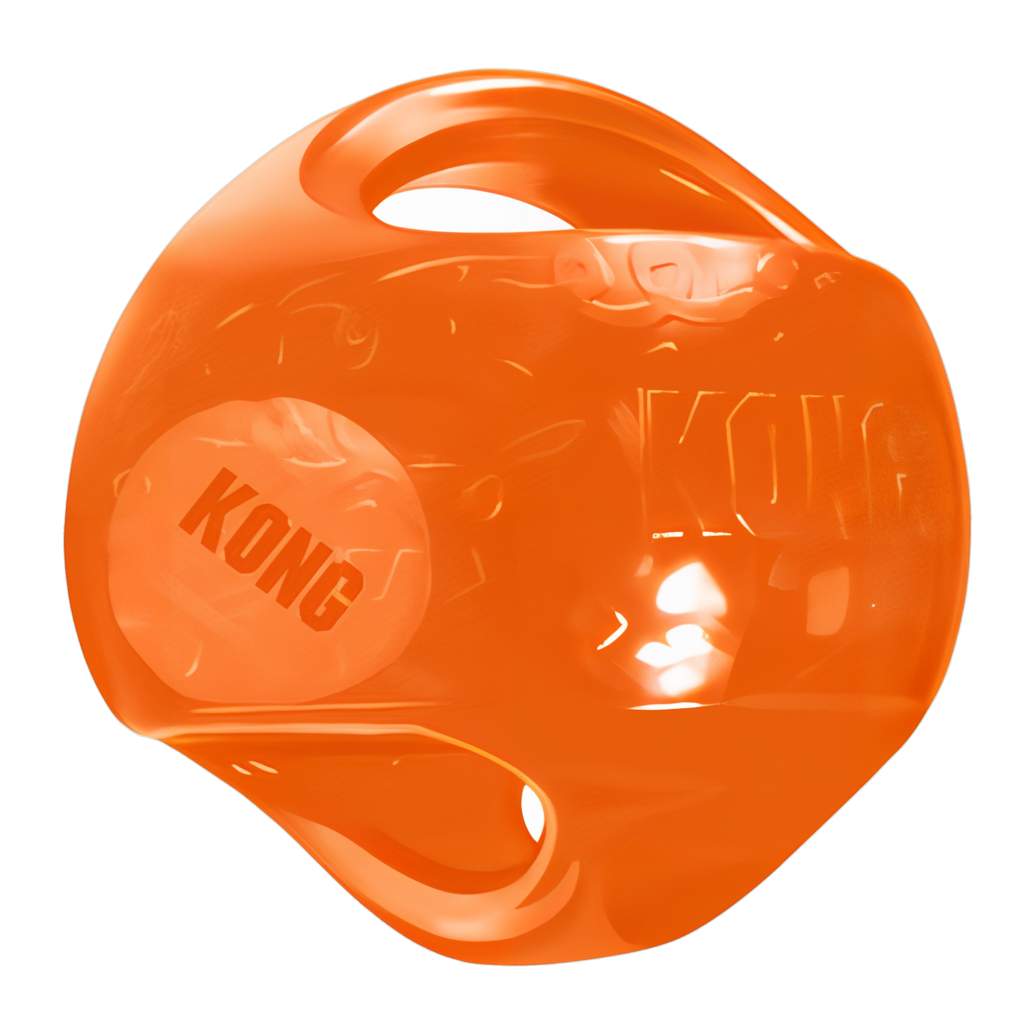 Orange KONG Jumbler Ball squeaker ball dog toy