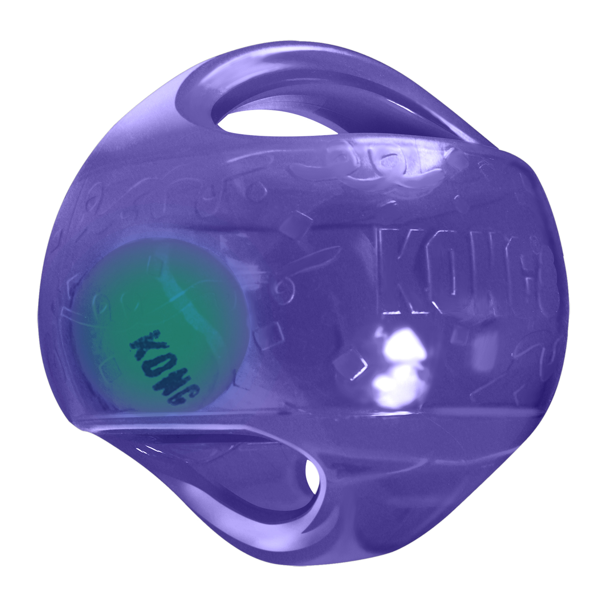 Purple KONG Jumbler Ball big dog toy