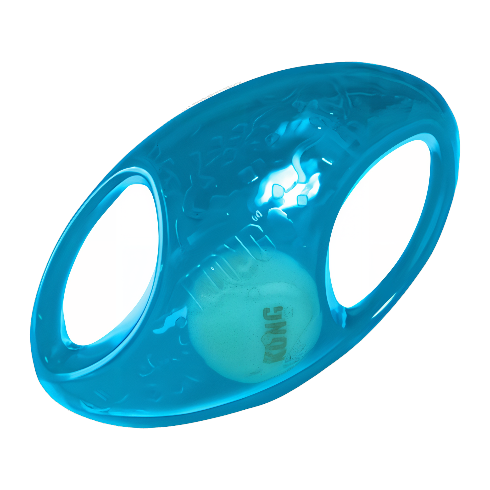 KONG Jumbler Football dog toy, blue
