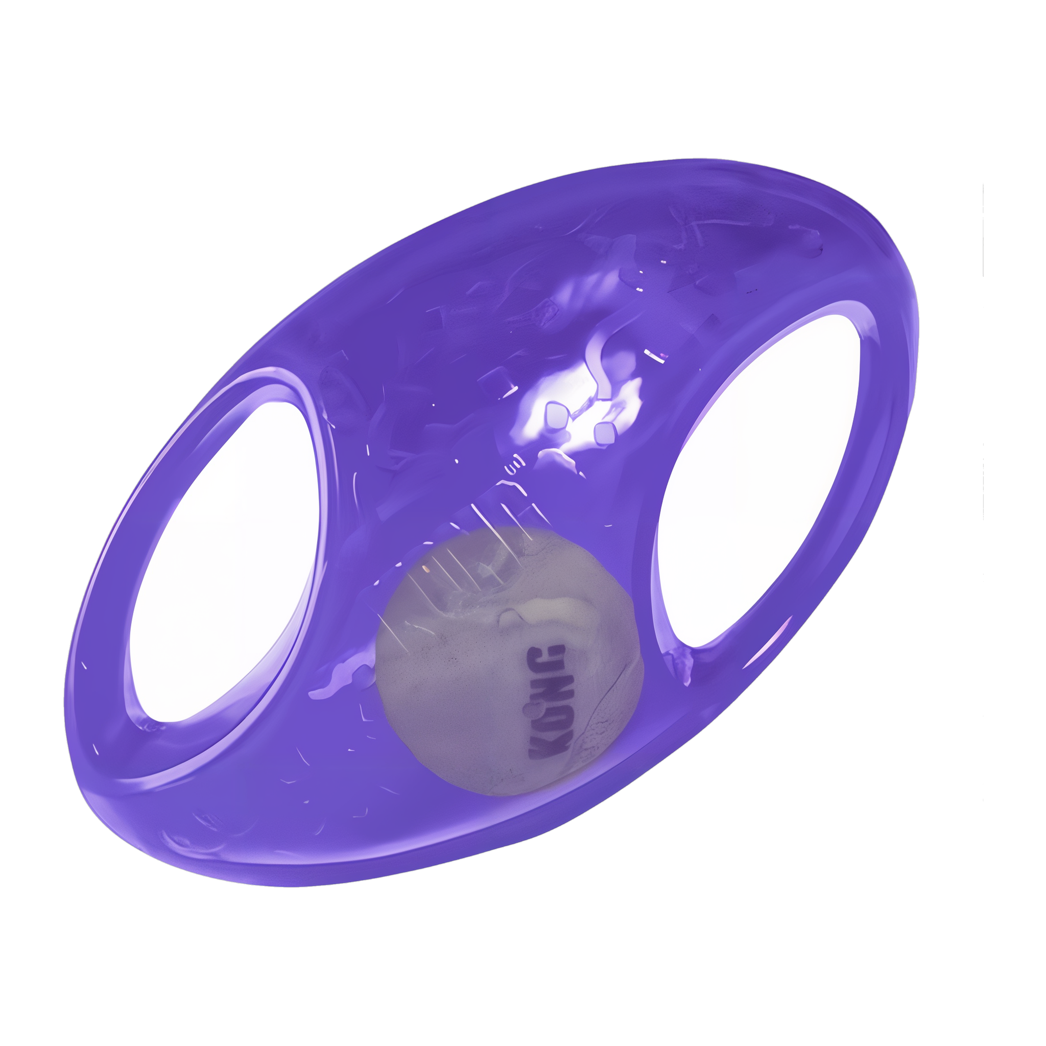 KONG Jumbler Football dog toy, purple