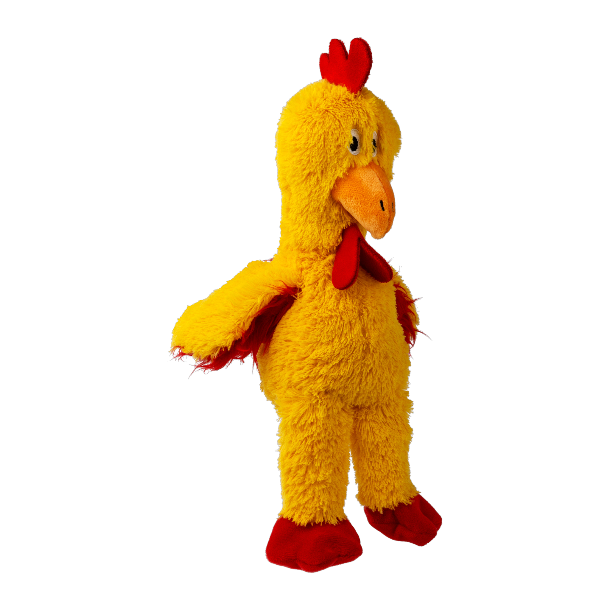 KONG Knots Chicken X-Large plush dog toy, side view