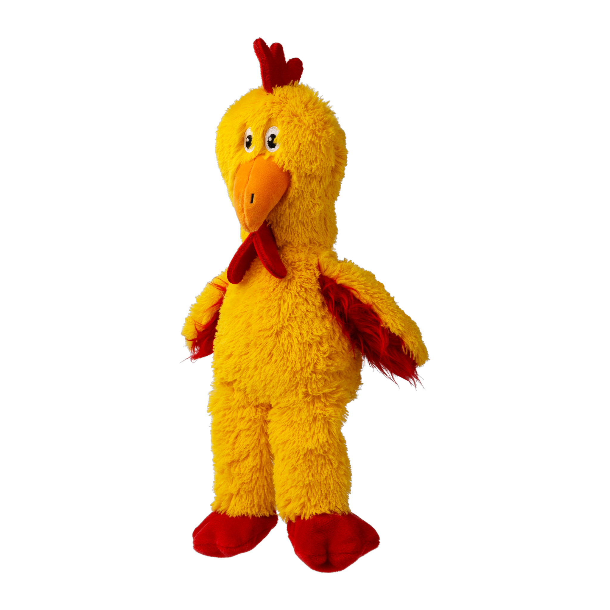 KONG Knots Chicken X-Large plush dog toy, angled view