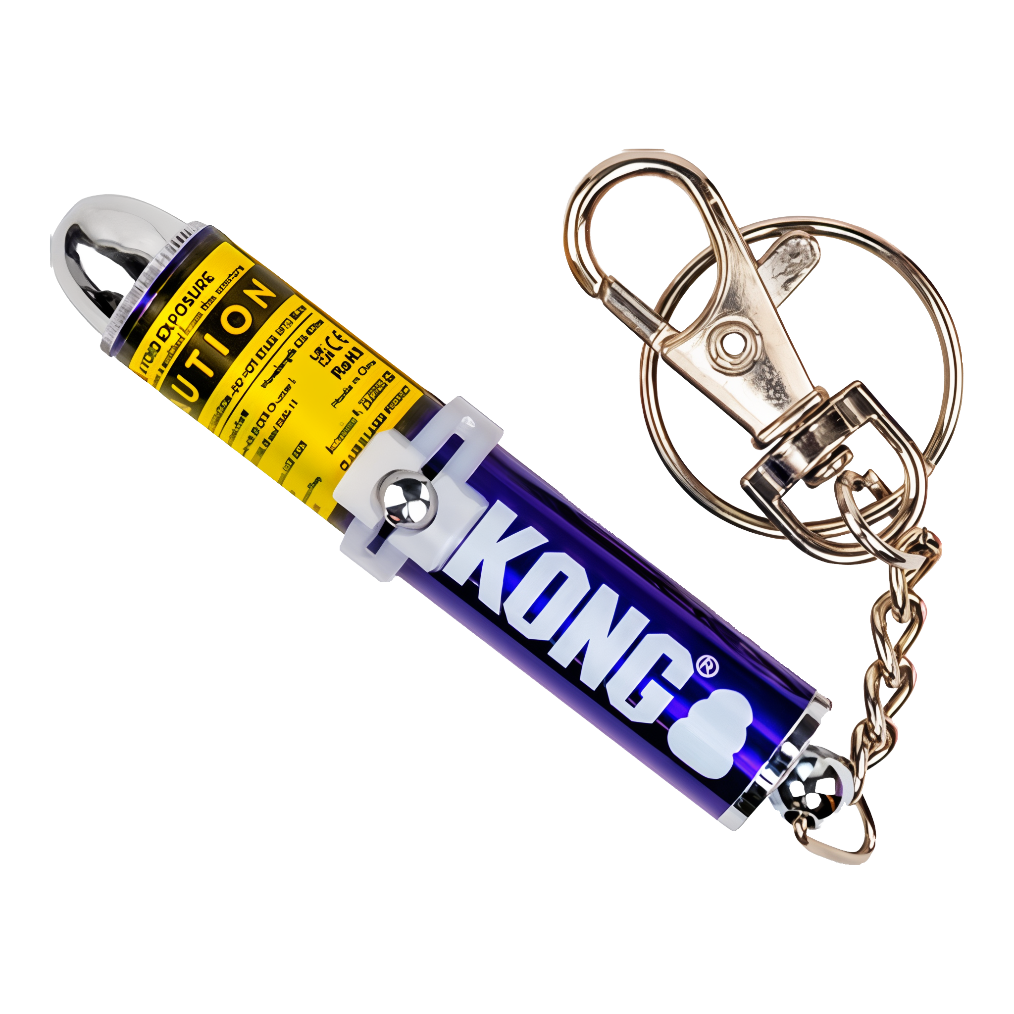 KONG Laser Pointer showing caution label