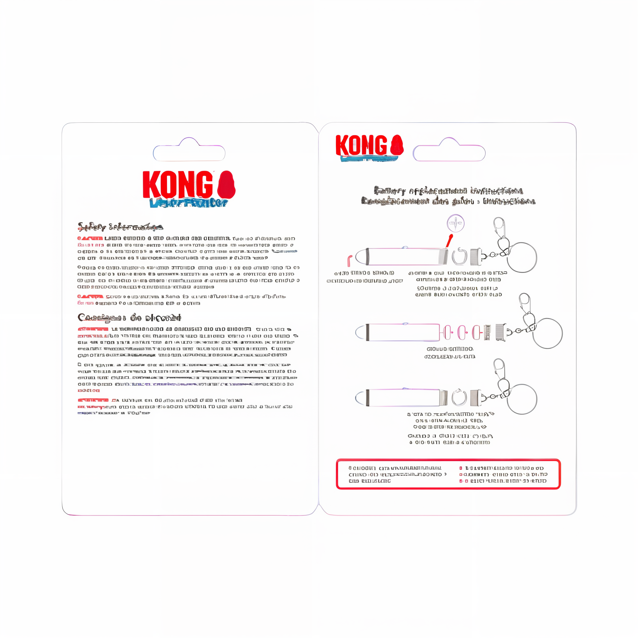 KONG Laser Pointer safety information and battery instructions