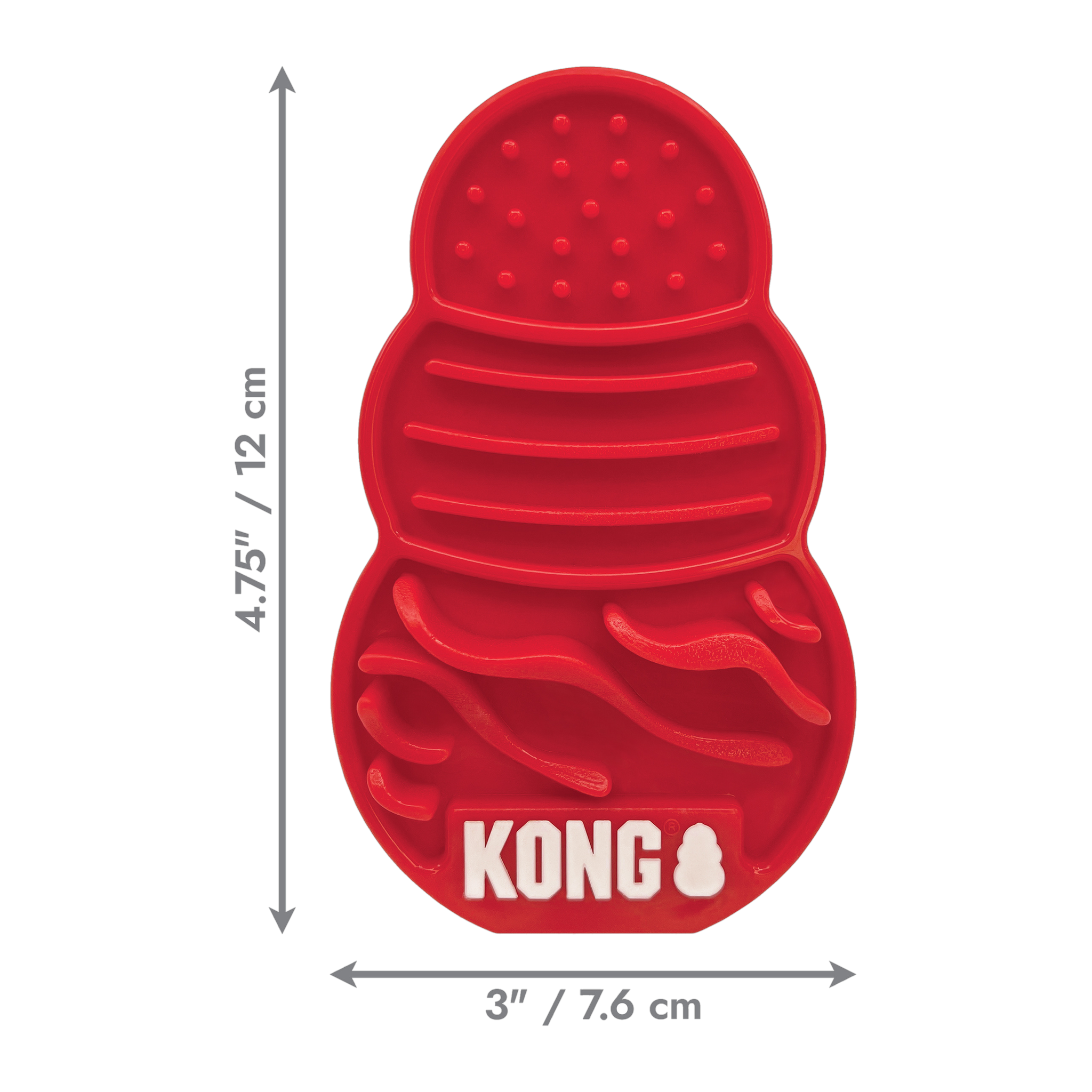 KONG Licks small lick mat dimensions 4.75 by 3 inches