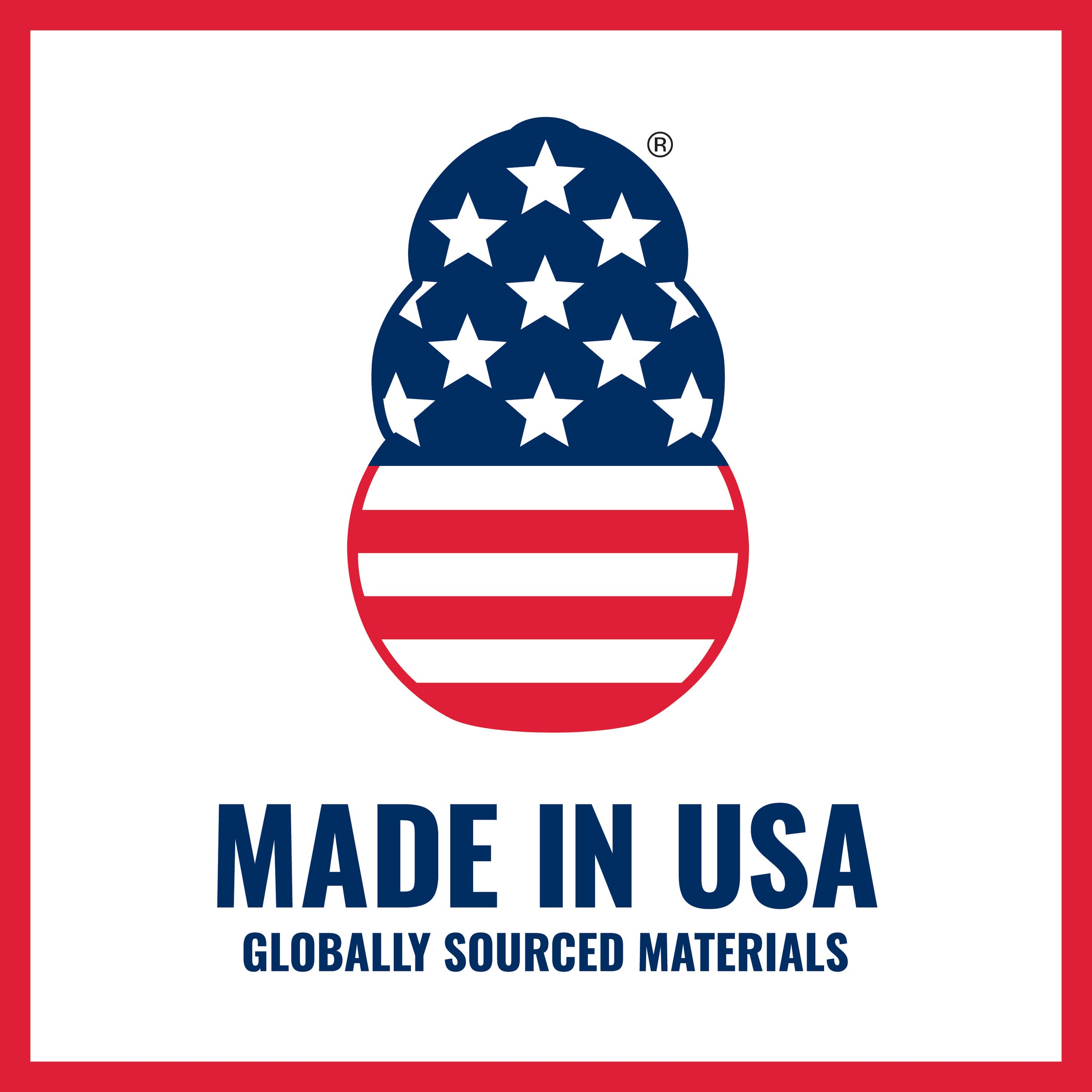 KONG made in USA with globally sourced materials
