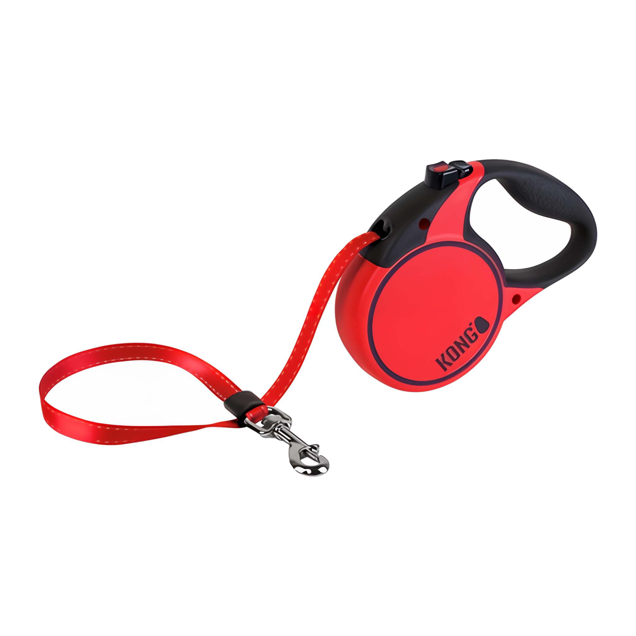 KONG Retractable Terrain Dog Leash in red