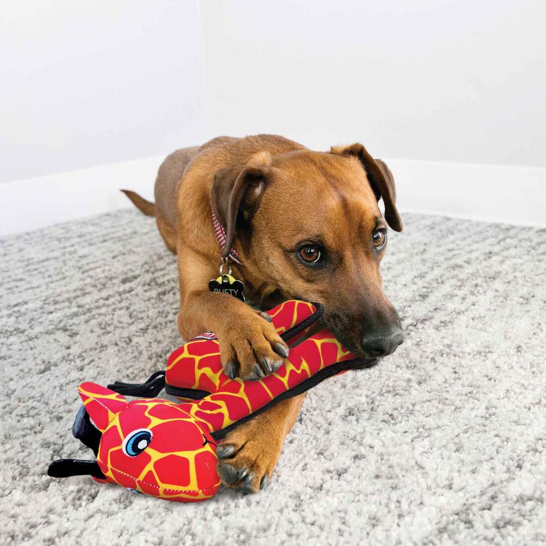 KONG Ripstop Giraffe Dog Toy