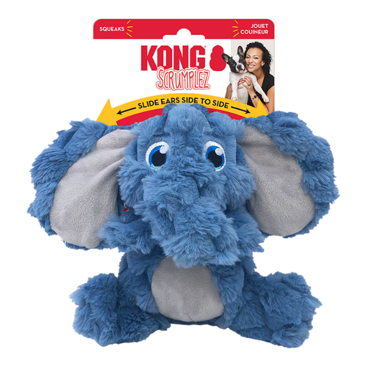 KONG Scrumplez Elephant Dog Toy MEDIUM