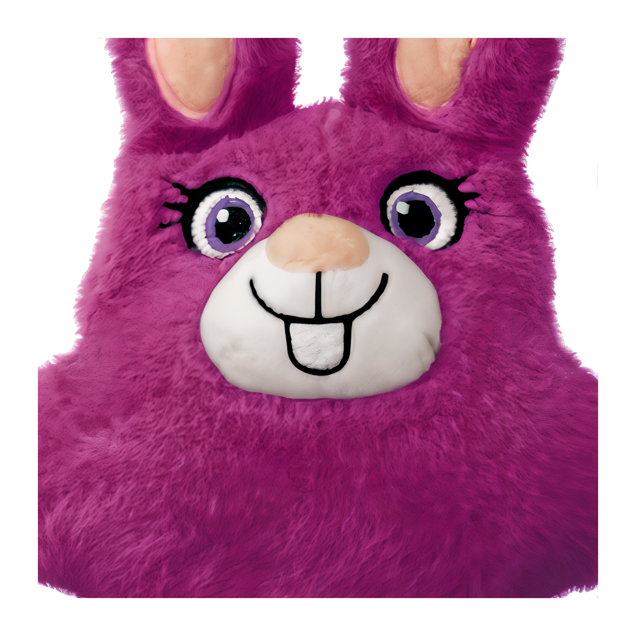 Close-up of the KONG Snuzzles Bunny plush face