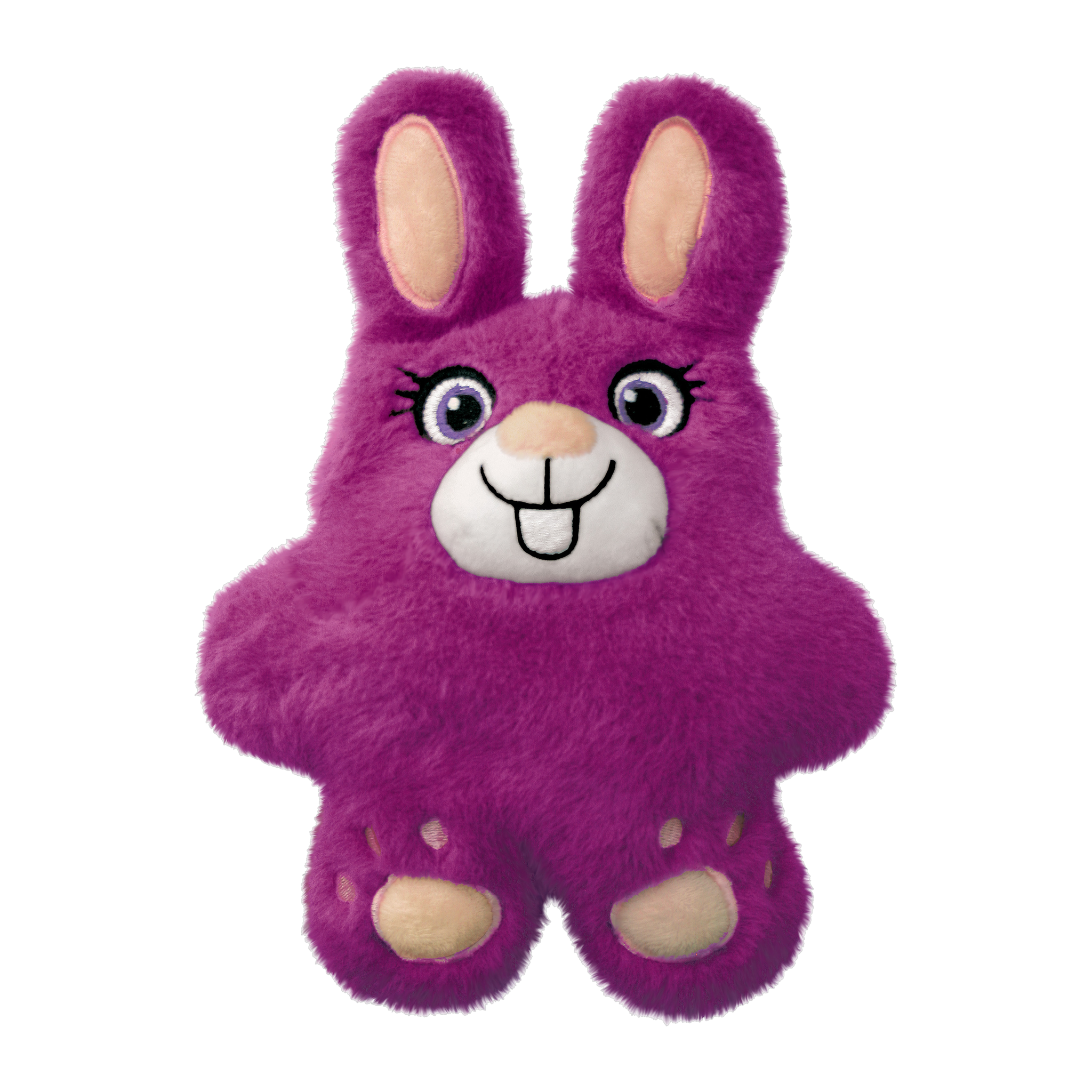 KONG Snuzzles Bunny plush dog toy, magenta full-body squeaker toy #MEDIUM