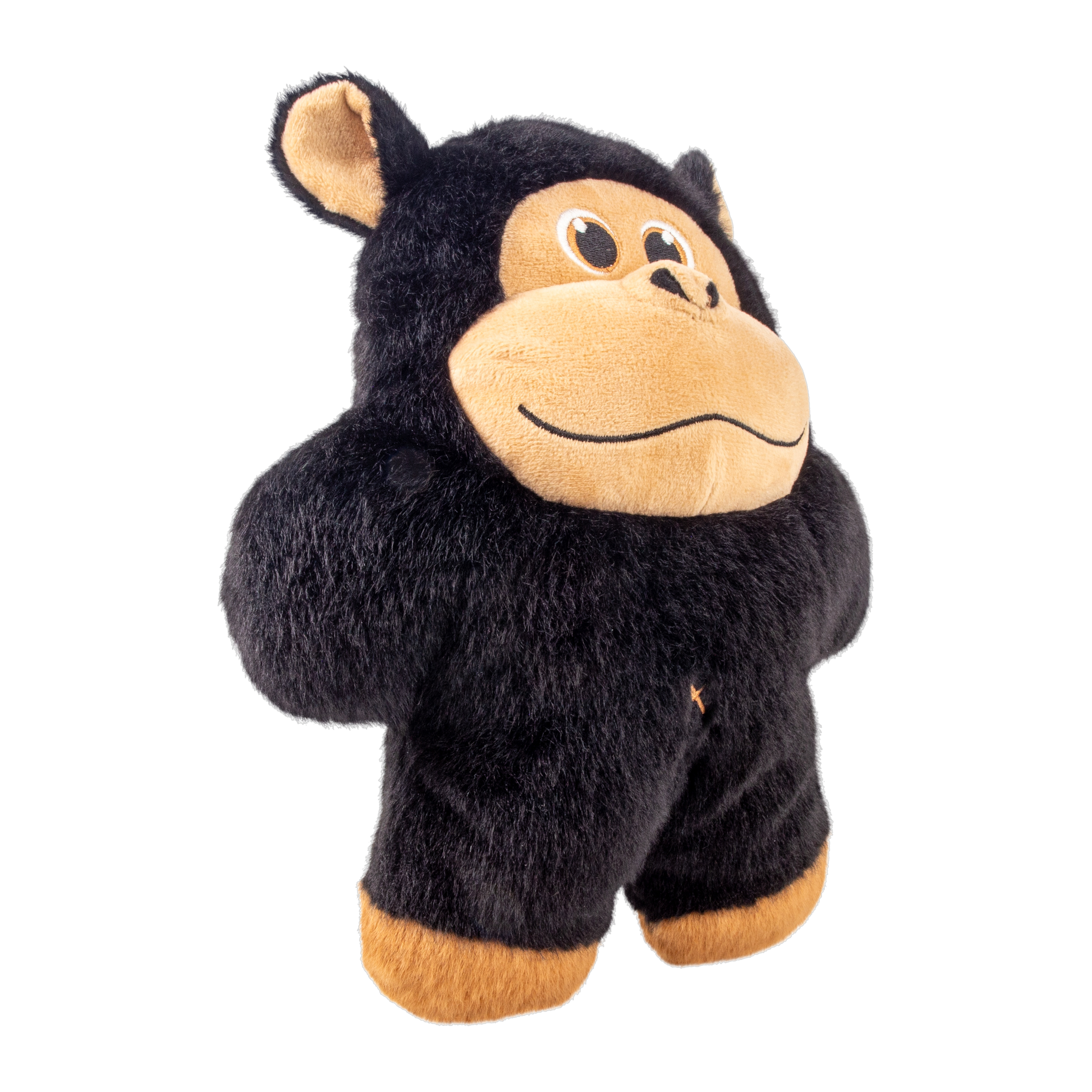 KONG Snuzzles Gorilla plush dog toy, side angle