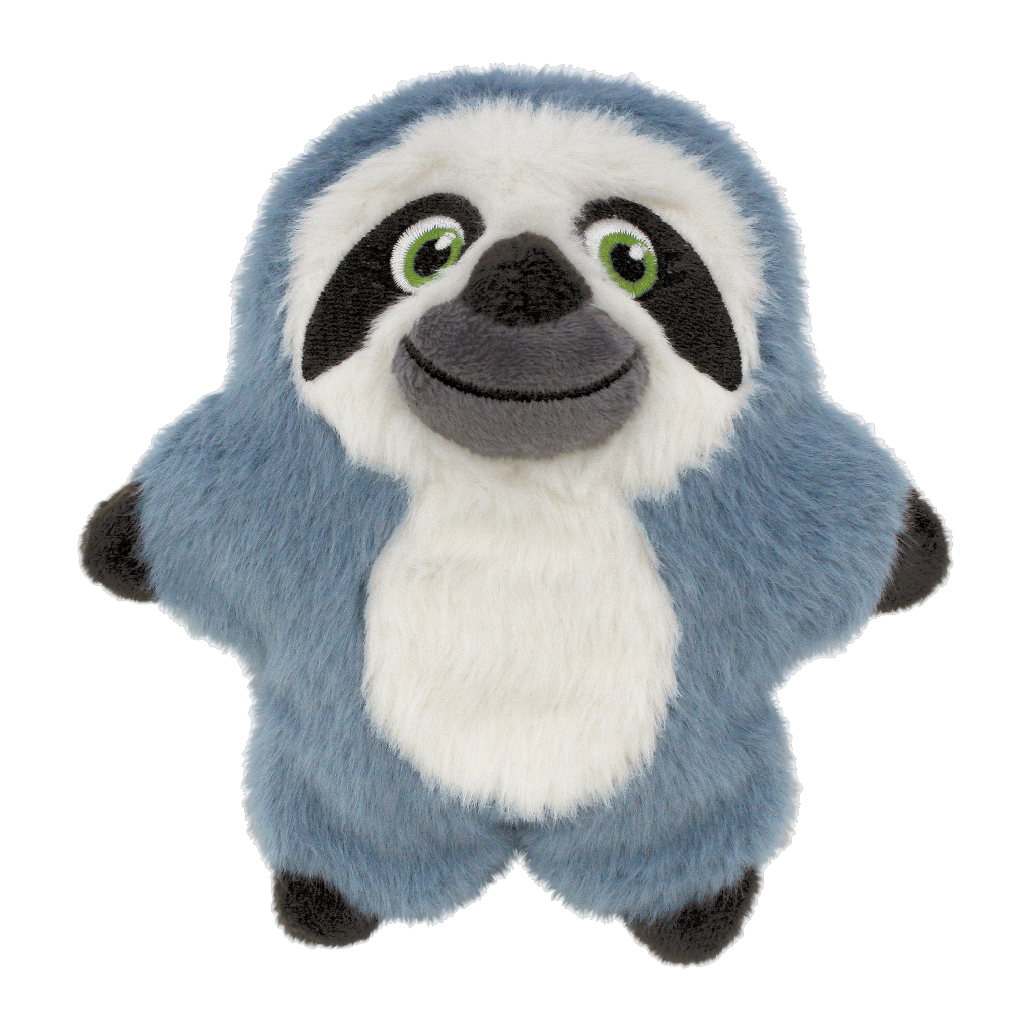 KONG Snuzzles Kiddos Sloth plush dog toy, front view