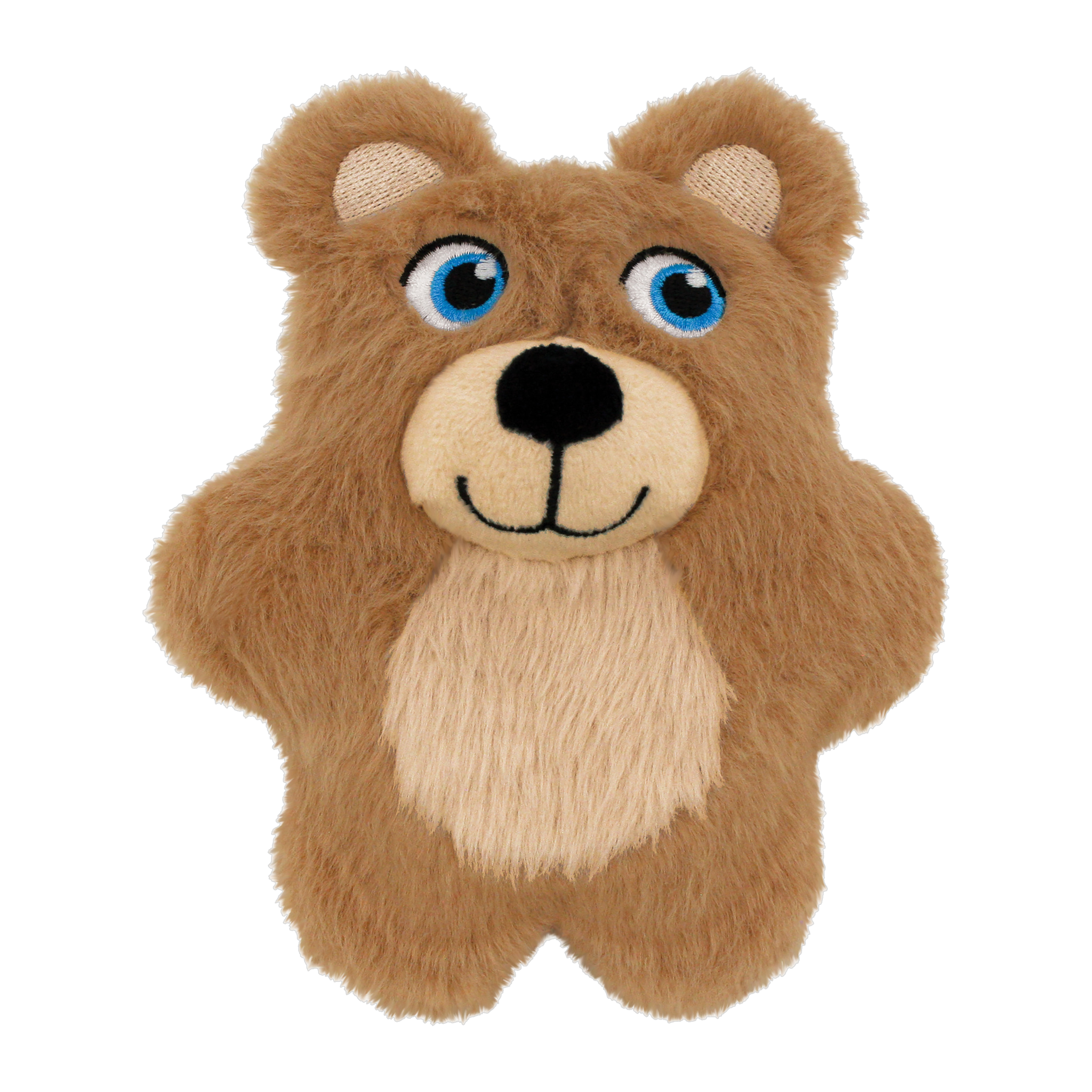 KONG Snuzzles Kiddos Teddy Bear plush dog toy front view #SMALL