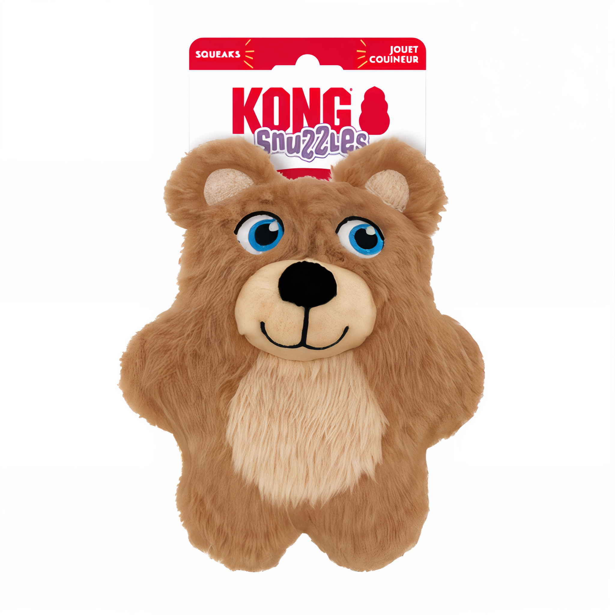 KONG Snuzzles Kiddos Teddy Bear dog toy in retail packaging