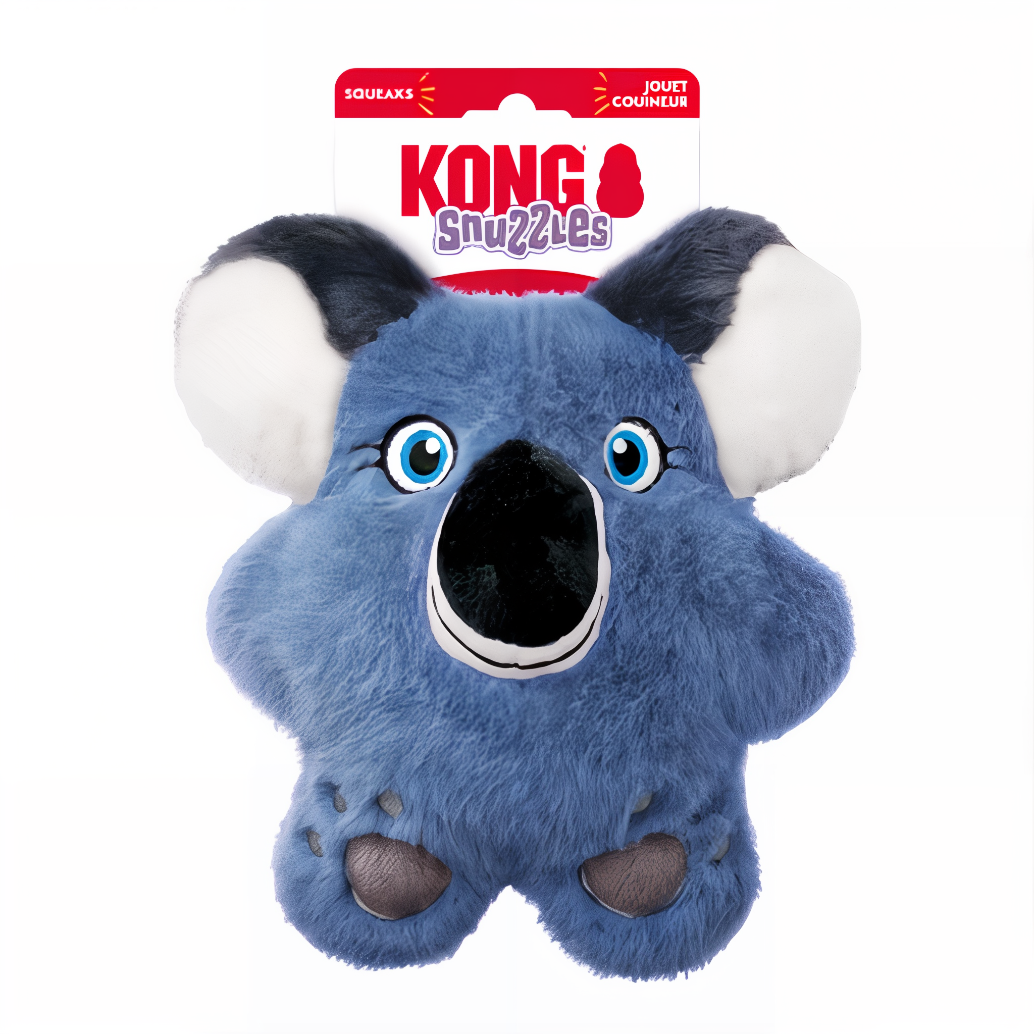 KONG Snuzzles Koala dog toy with squeaks badge