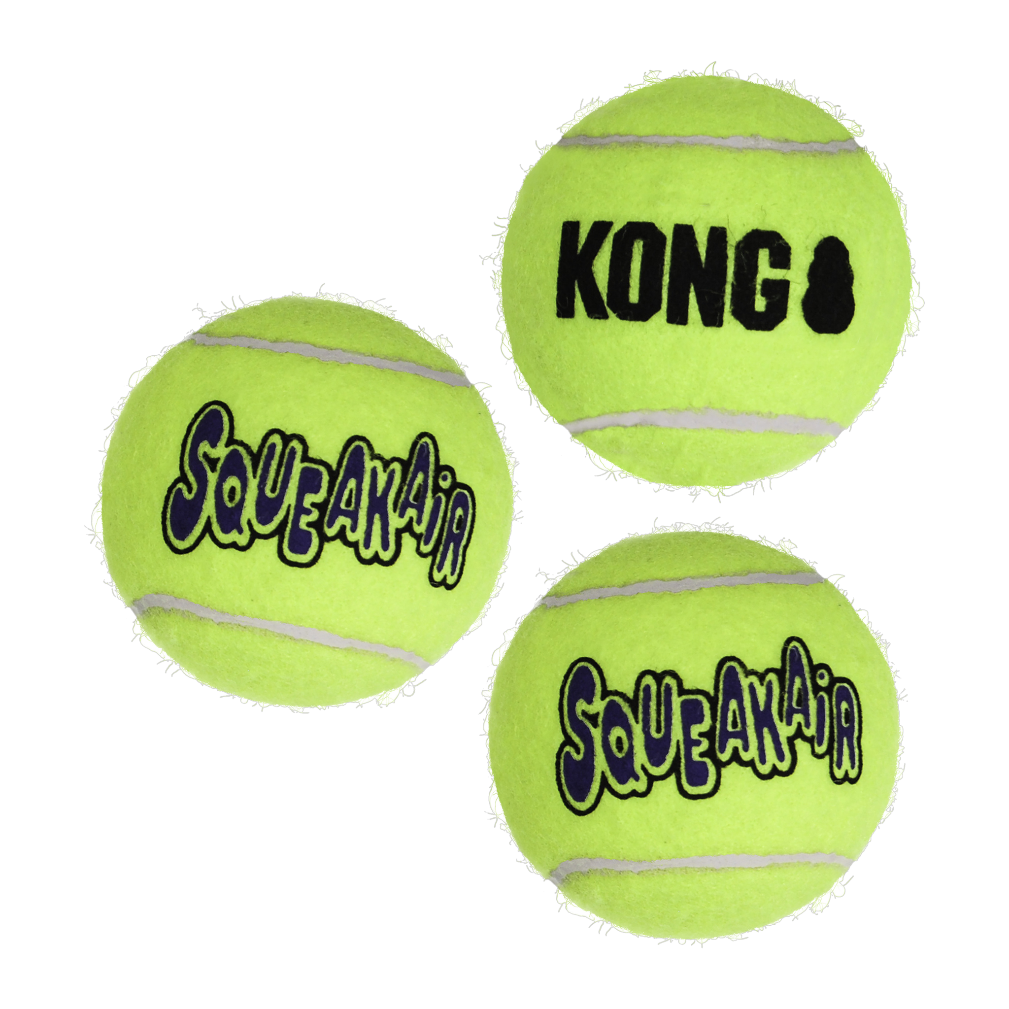 KONG SqueakAir Balls medium three pack tennis ball dog toys