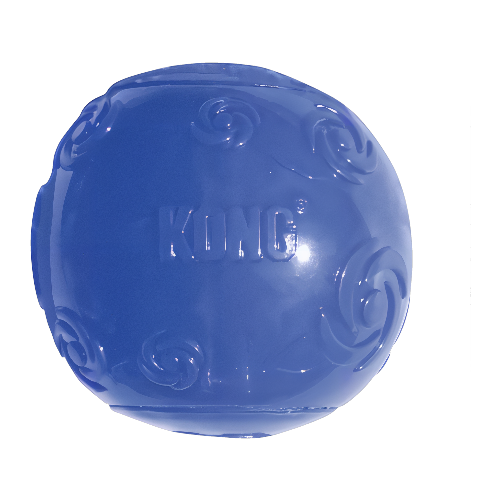 KONG Squeezz Ball Dog Toy in blue