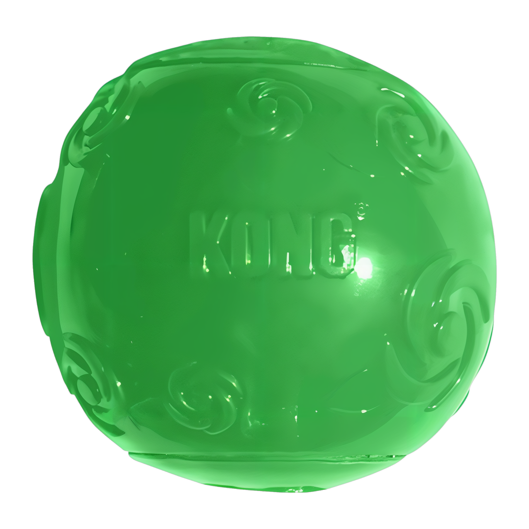 KONG Squeezz Ball Dog Toy in green