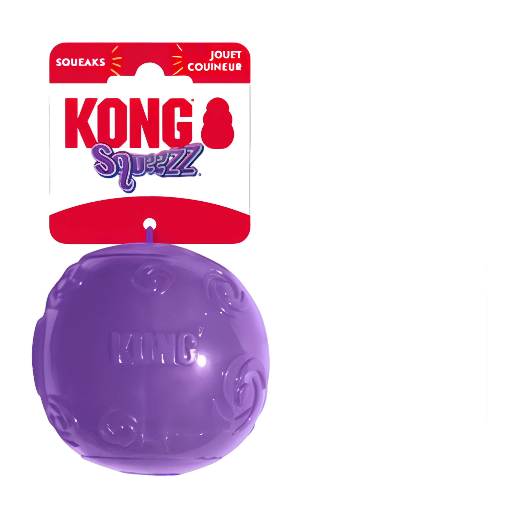 KONG Squeezz Ball X-Large shown in its retail packaging