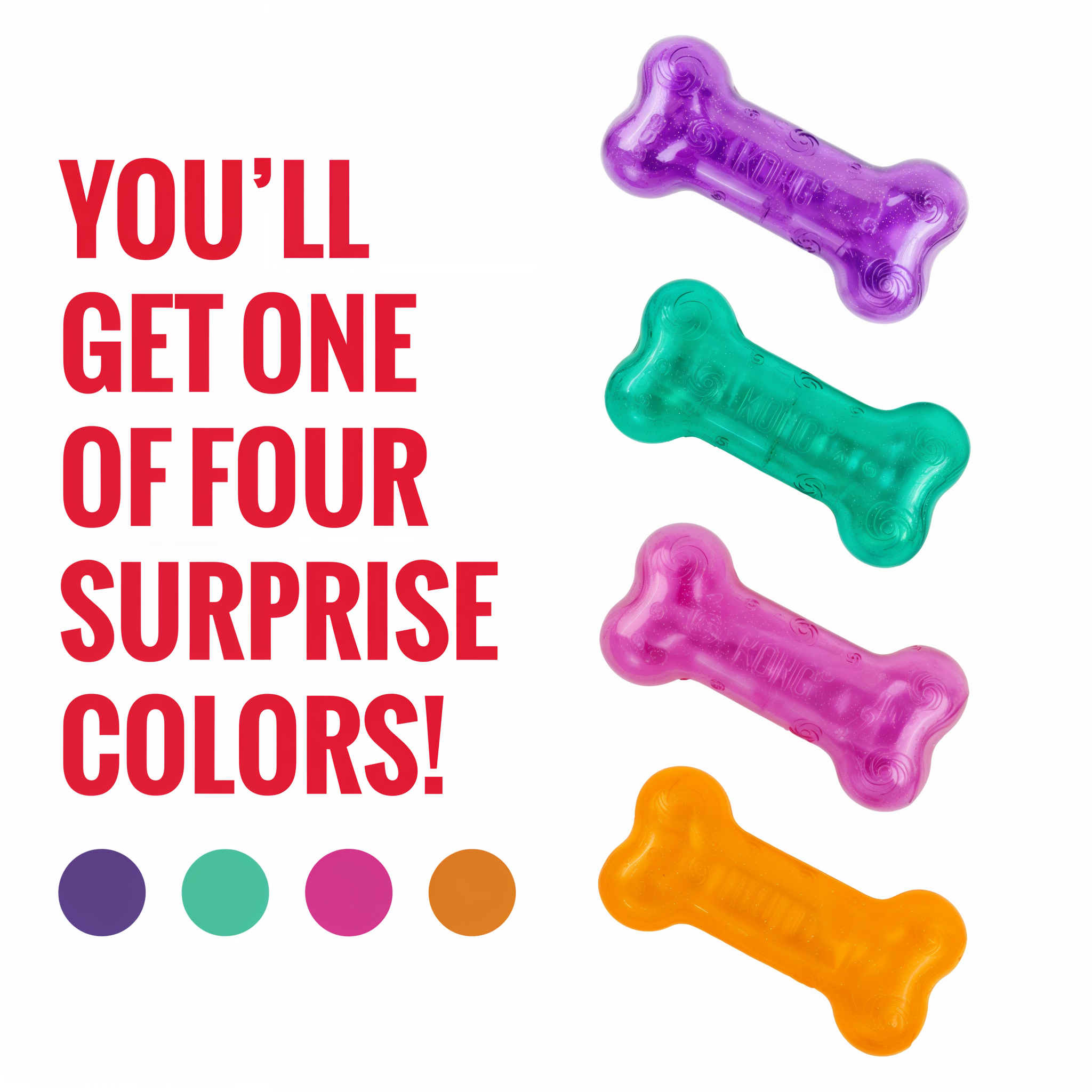 You will receive one of four surprise colors