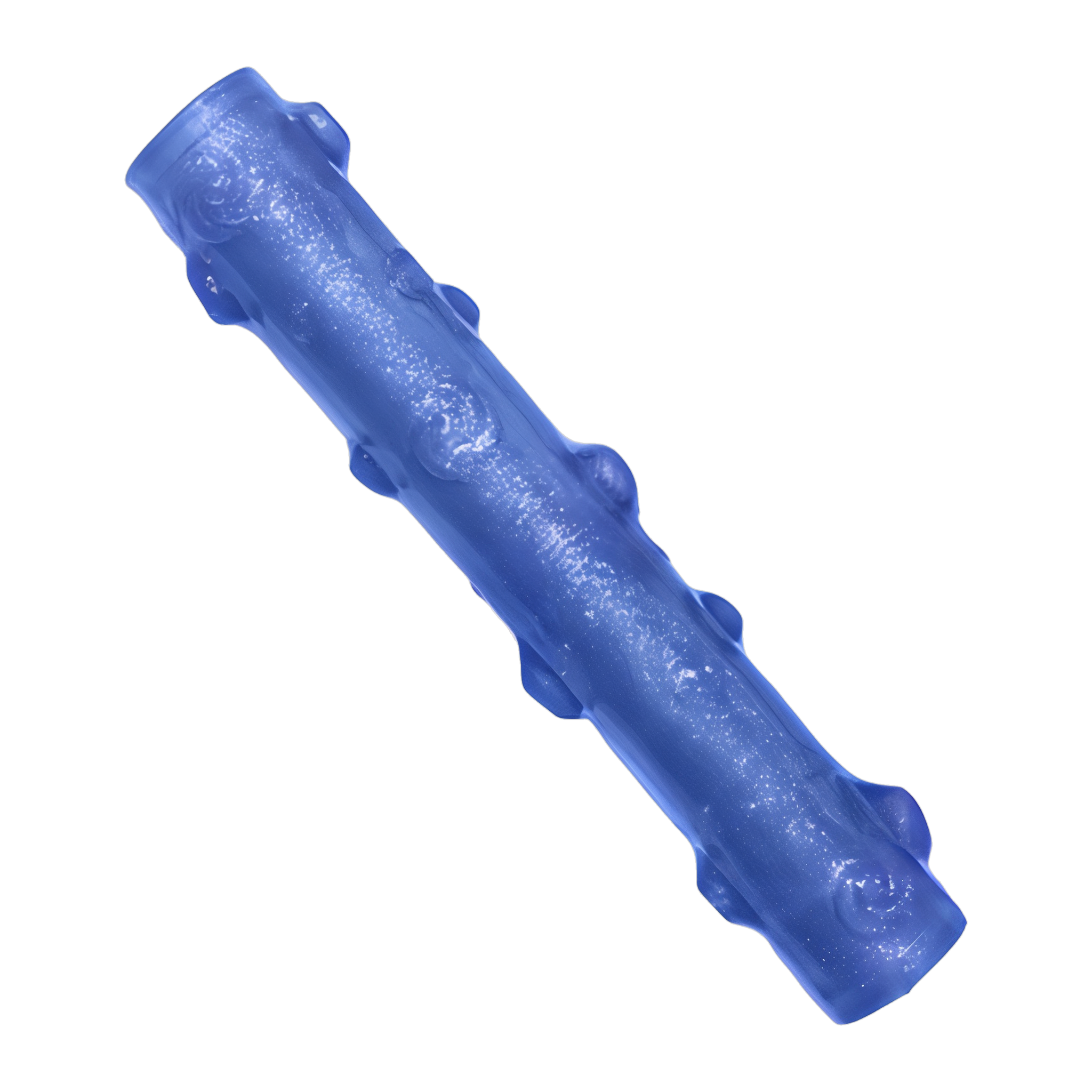 KONG Squeezz Crackle Stick dog toy in blue