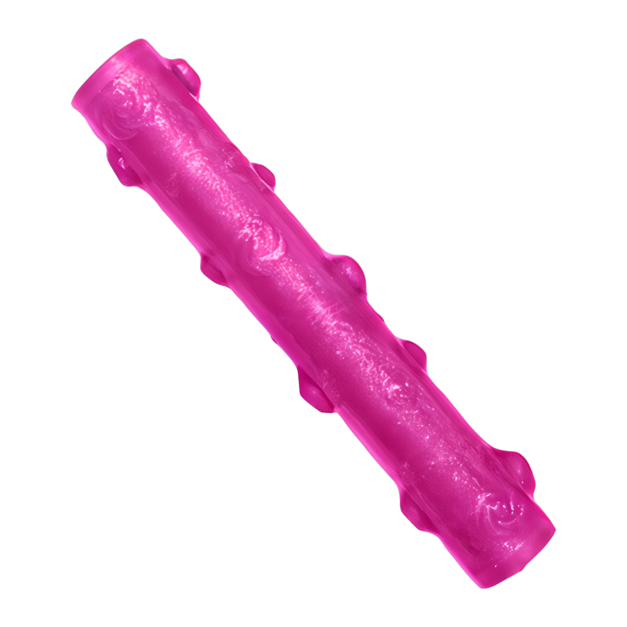 KONG Squeezz Crackle Stick dog toy in pink