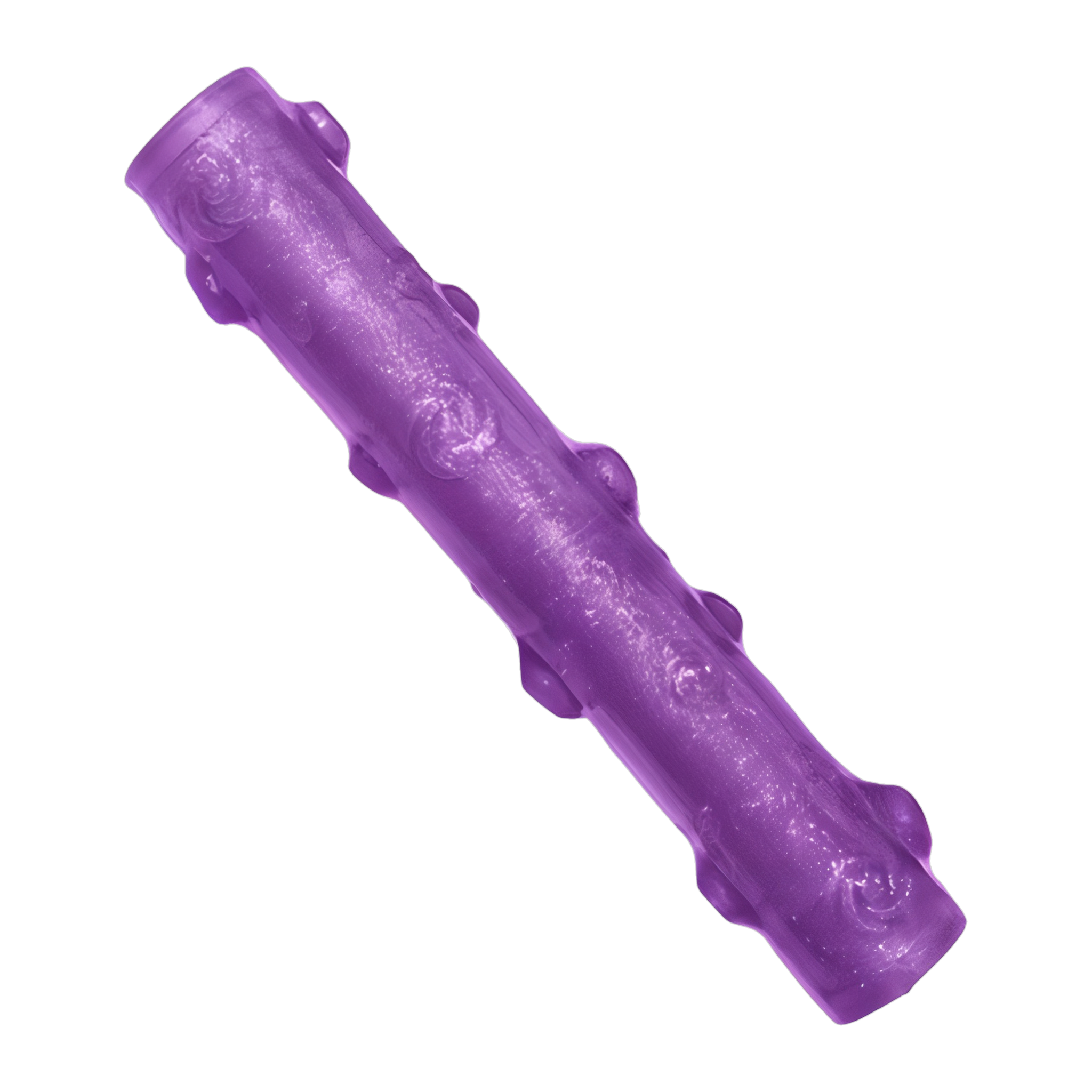 KONG Squeezz Crackle Stick dog toy in purple