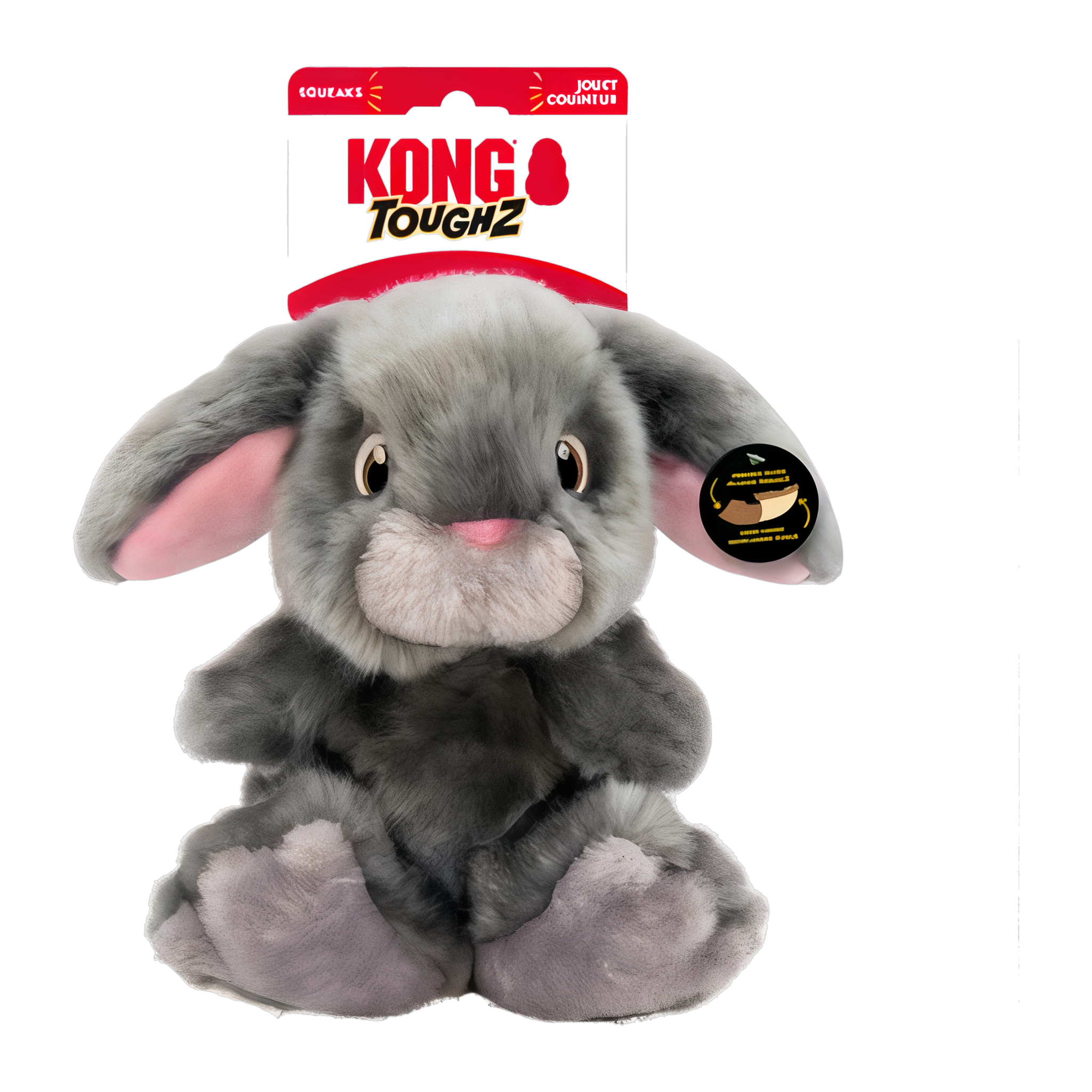 KONG Toughz Bunny dog toy in retail packaging
