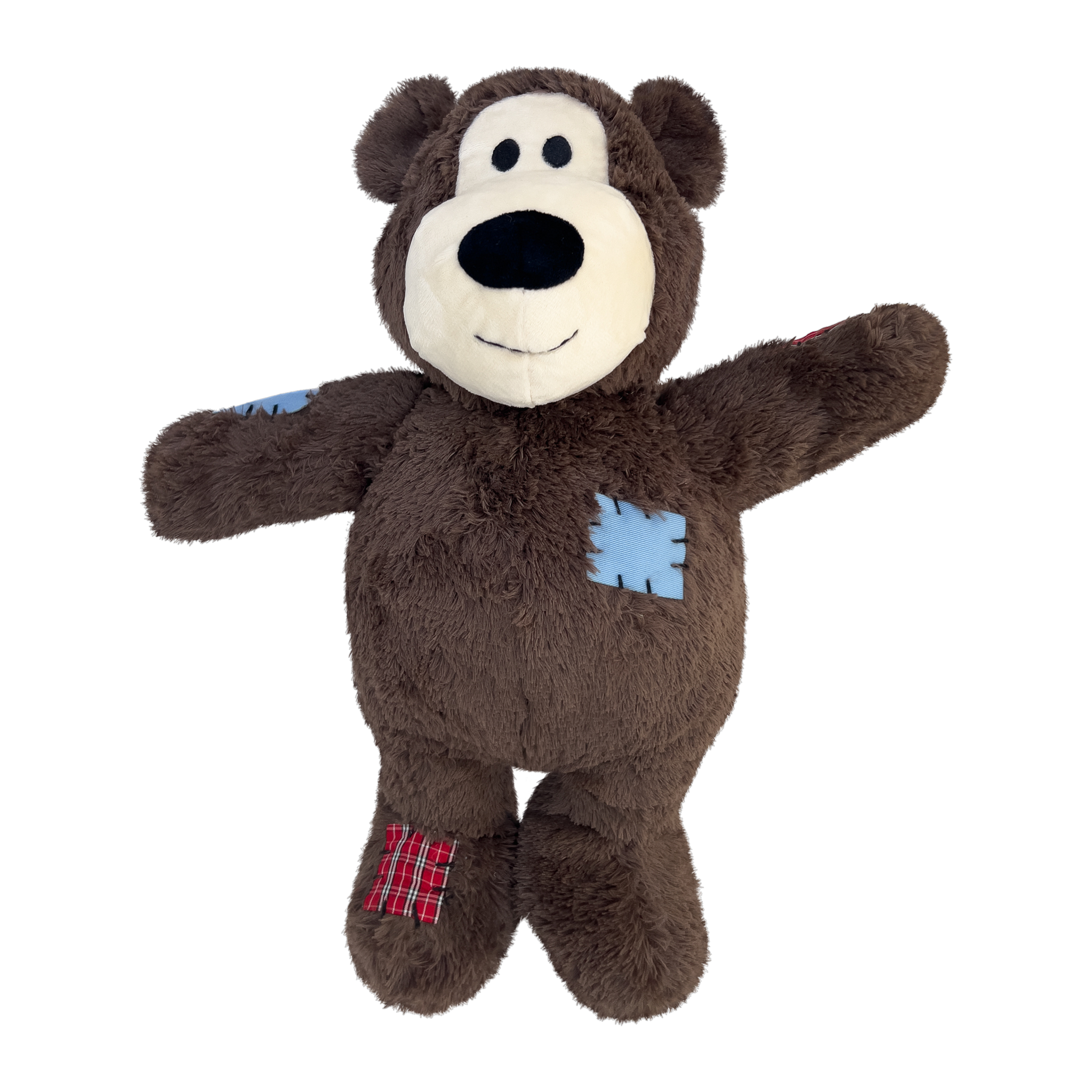 Jumbo KONG Wild Knots Bear plush dog toy for supersized play